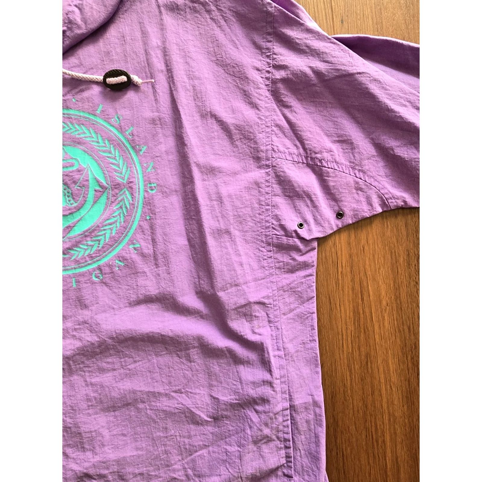 Vintage VINTAGE Mackinac Island Purple Wind Breaker Jacket Unisex Medium-XL 80s 90s GEAR FOR SPORTS Windbreaker Jacket Womens Mens Size M / US 6-8 / IT 42-44 - 7 Thumbnail