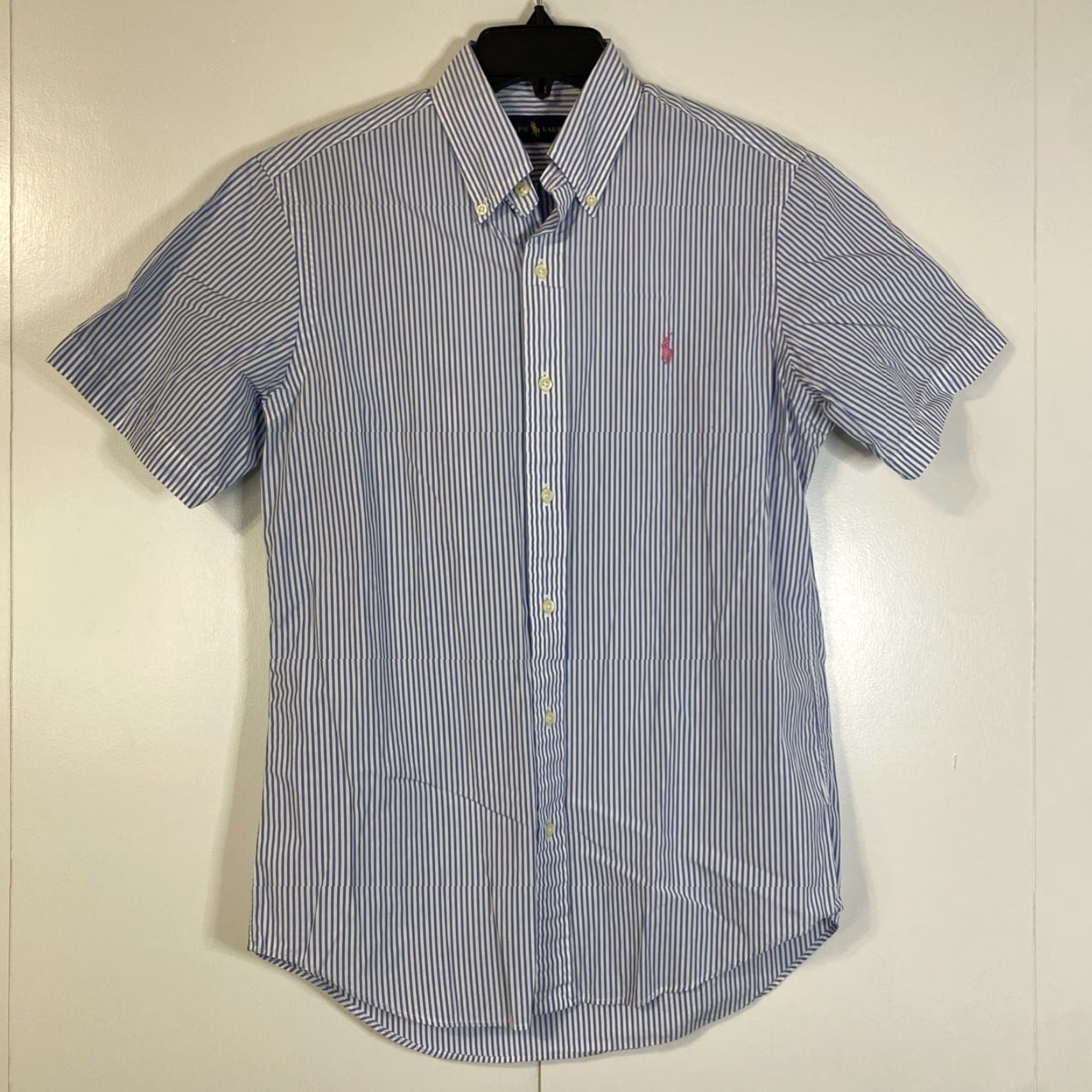Ralph Lauren VINTAGE Ralph Lauren Pink Pony Mens Small Button-Up Striped Shirt S Old Money Size US S / EU 44-46 / 1 - 5 Thumbnail