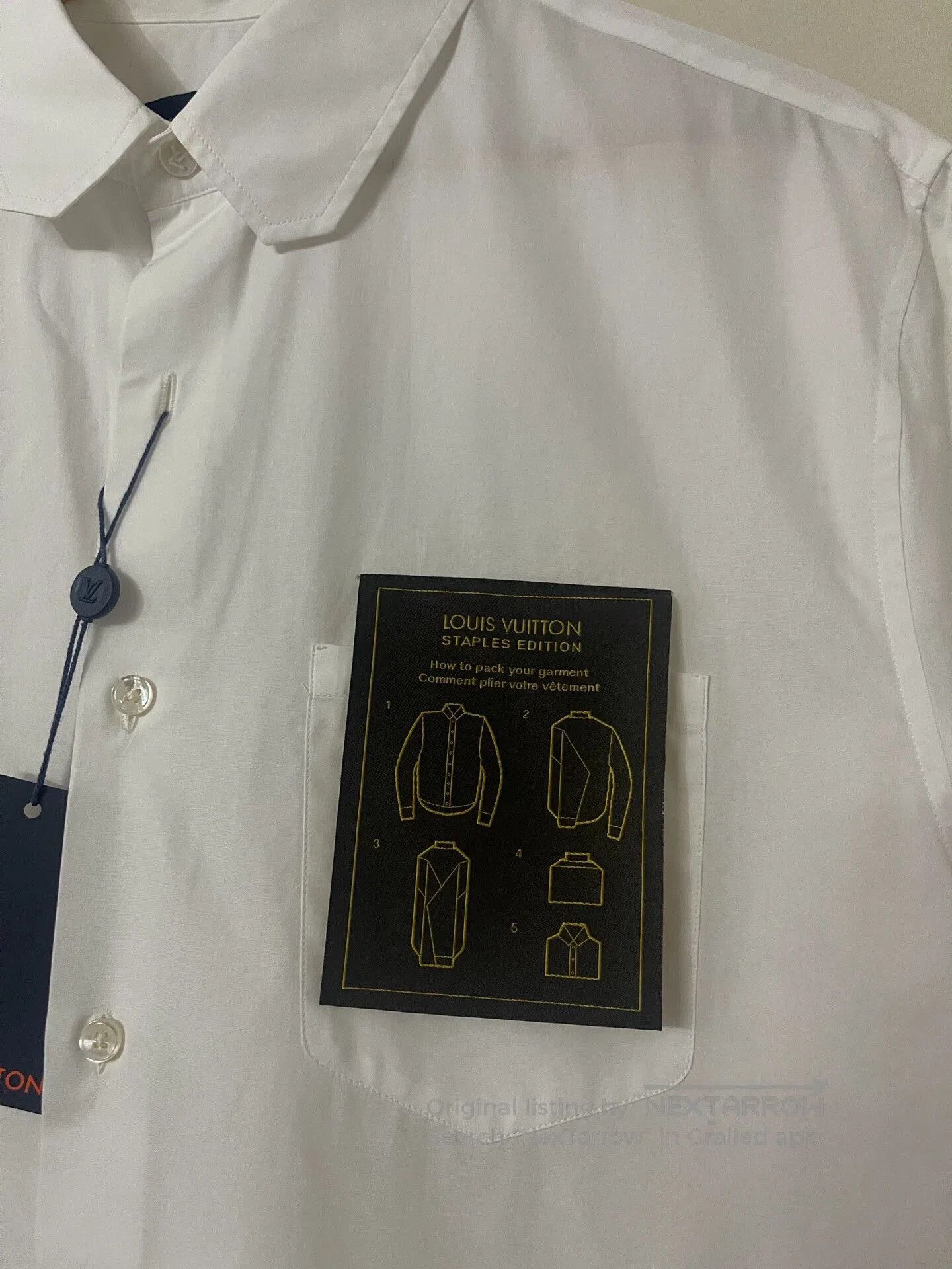 LVXWA louis vuitton white button-up shirt. Size US M / EU 48-50 / 2 - 2 Thumbnail