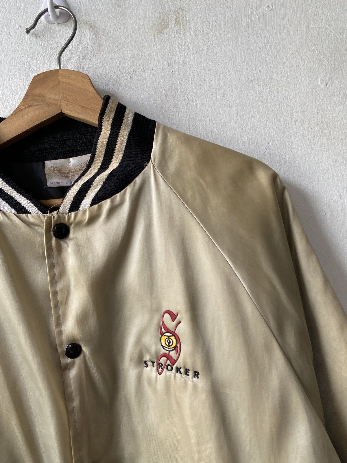 Auburn Sportswear × Vintage 1980s - Vintage Stroker 9 Sport Of King Distressed Jacket Size US L / EU 52-54 / 3 - 5 Thumbnail
