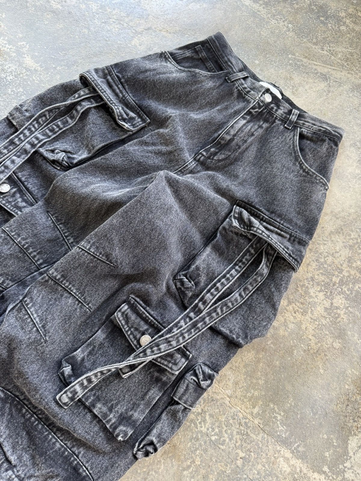 Japanese Brand ADRER Parachute Cargo Pants Denim Size US 26 / EU 42 - 3 Thumbnail