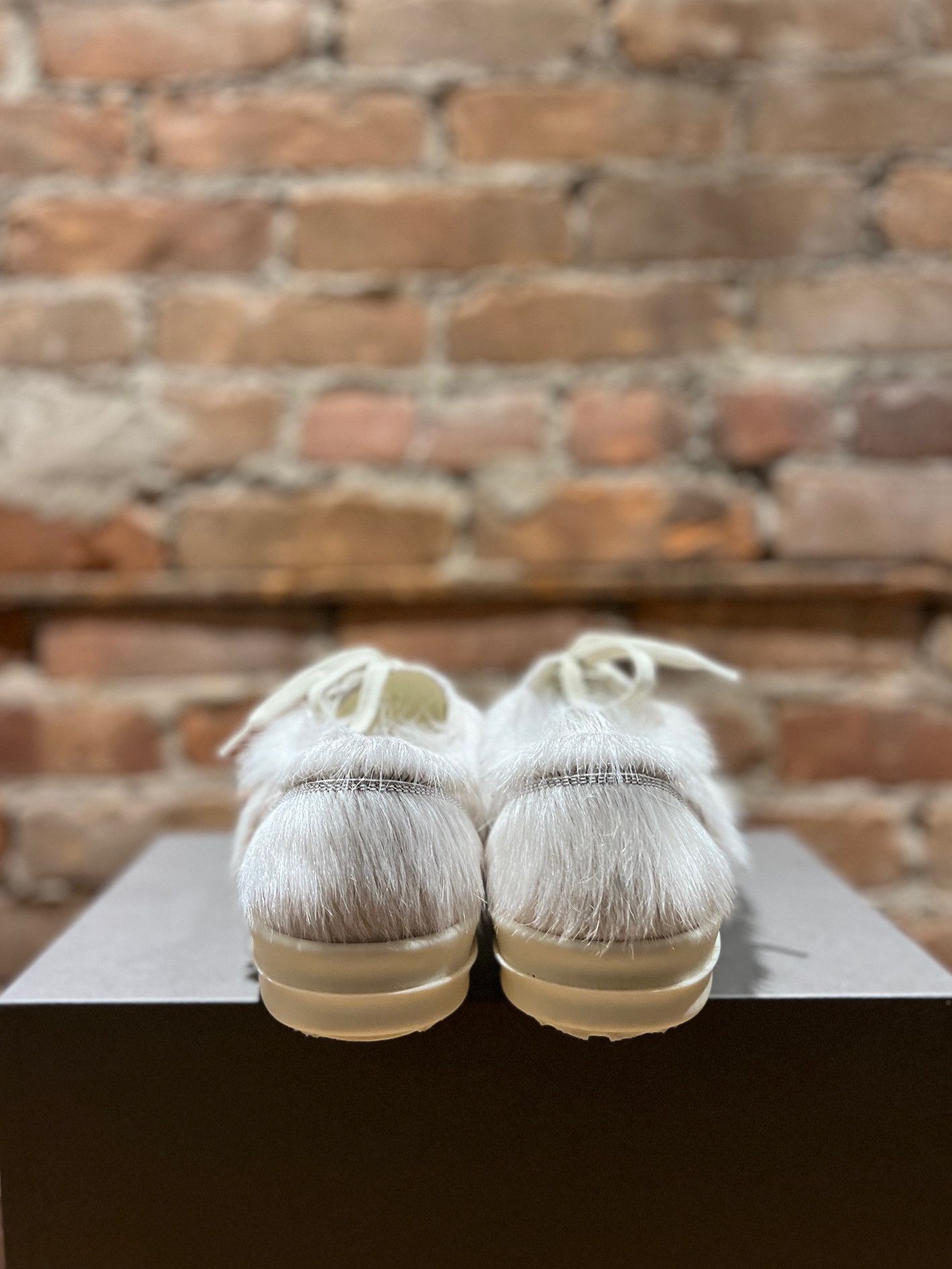 Rick Owens Rick Owens Vintage Sneaks “Milk” Pony Hair Size US 8 / EU 41 - 5 Thumbnail