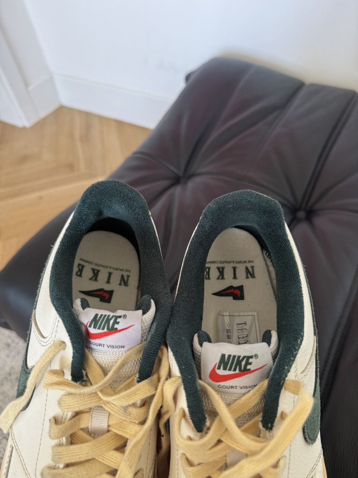 Nike Nike Court Vision Vintage Green Cream White Low Dunk Vibe Size US 11 / EU 44 - 7 Thumbnail