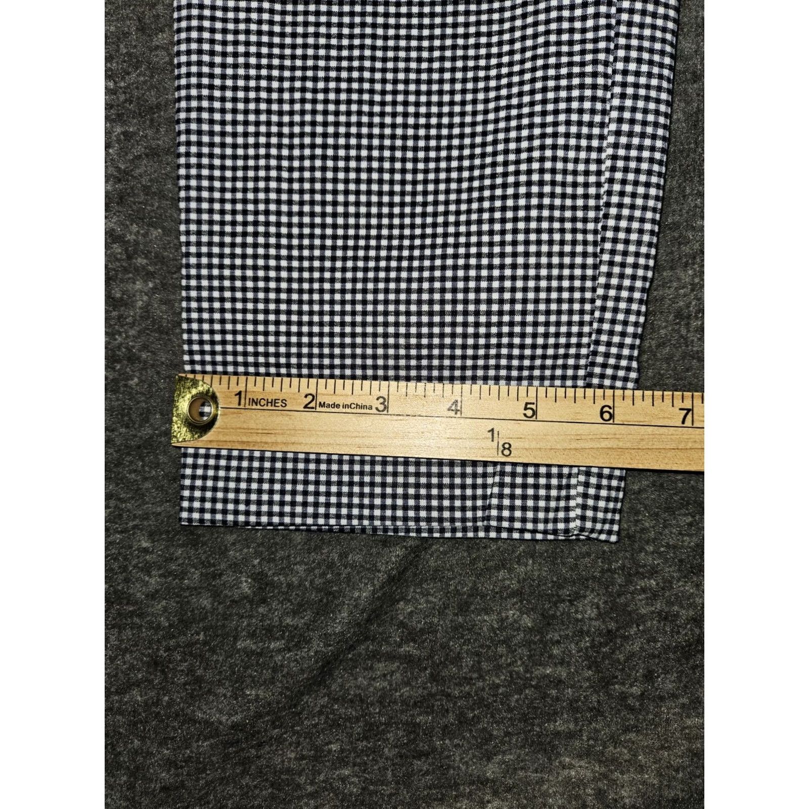 Anne Klein Anne Klein Pants Women's 10 Black Gingham Ankle Pull On Workwear Casual Business Size 32" / US 10 / IT 46 - 6 Thumbnail
