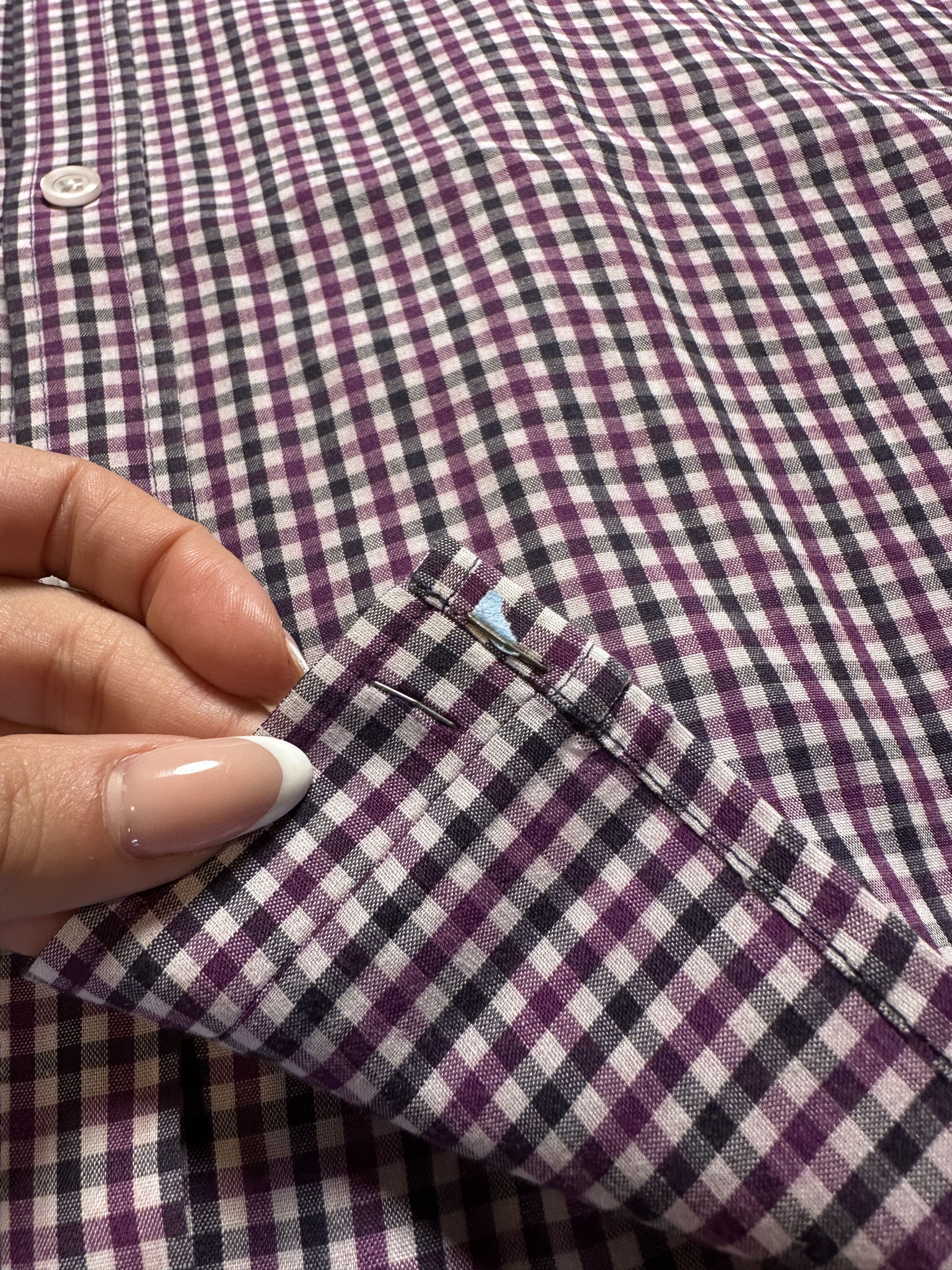Theory Theory Gingham Check Button Down Shirt XXL Never Worn Size US XXL / EU 58 / 5 - 4 Thumbnail