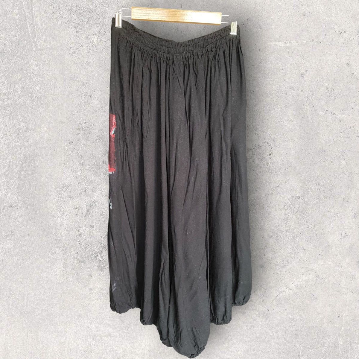Yohji Yamamoto Y’s Rayon Eiffel Tower Print Wide Leg Pants Size US 32 / EU 48 - 3 Thumbnail