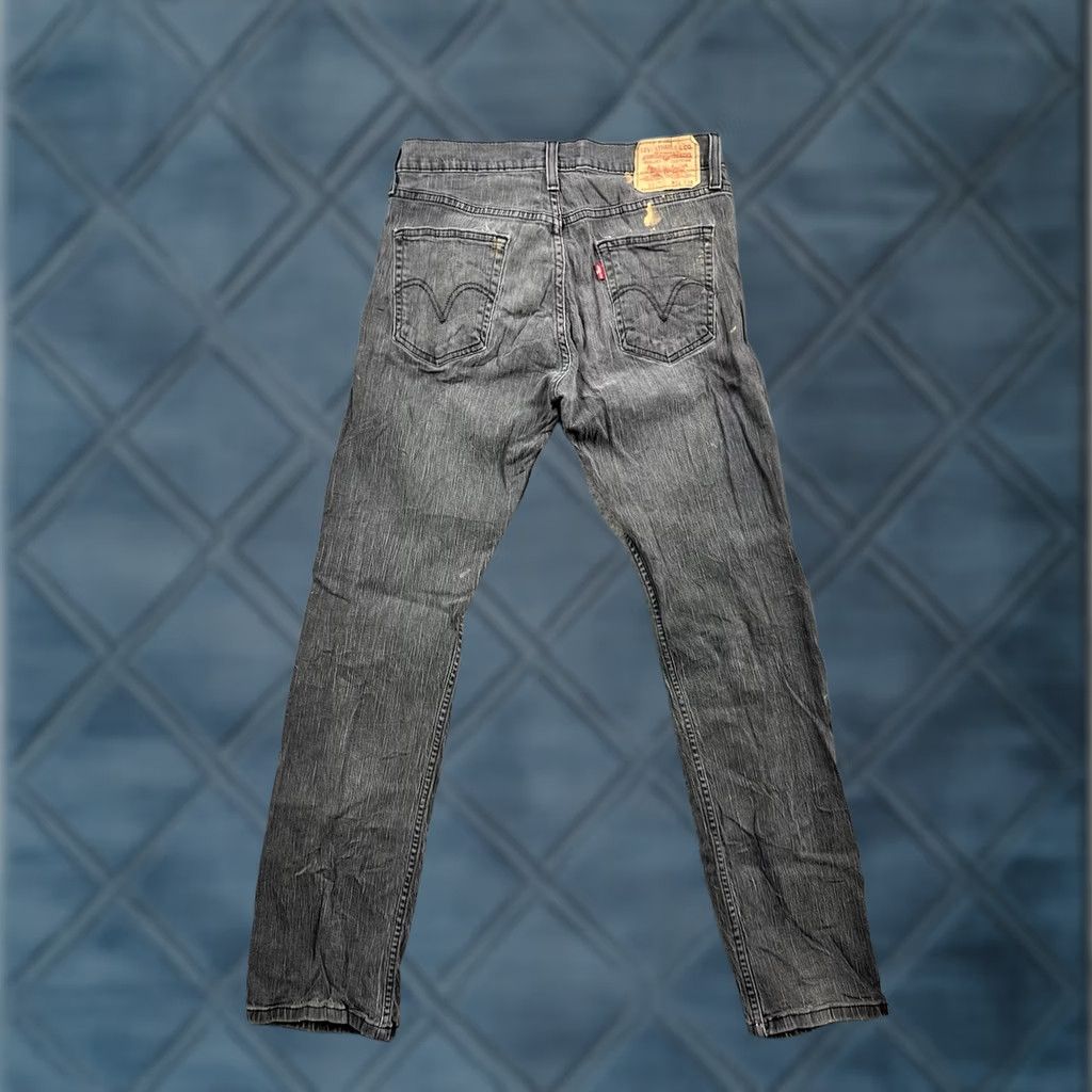 Levi's VINTAGE Levi's 514 Jeans Men Slim Straight Gray/Black Size 33x34 Denim Dark 5-Pocket Distressed Size US 33 - 1 Thumbnail