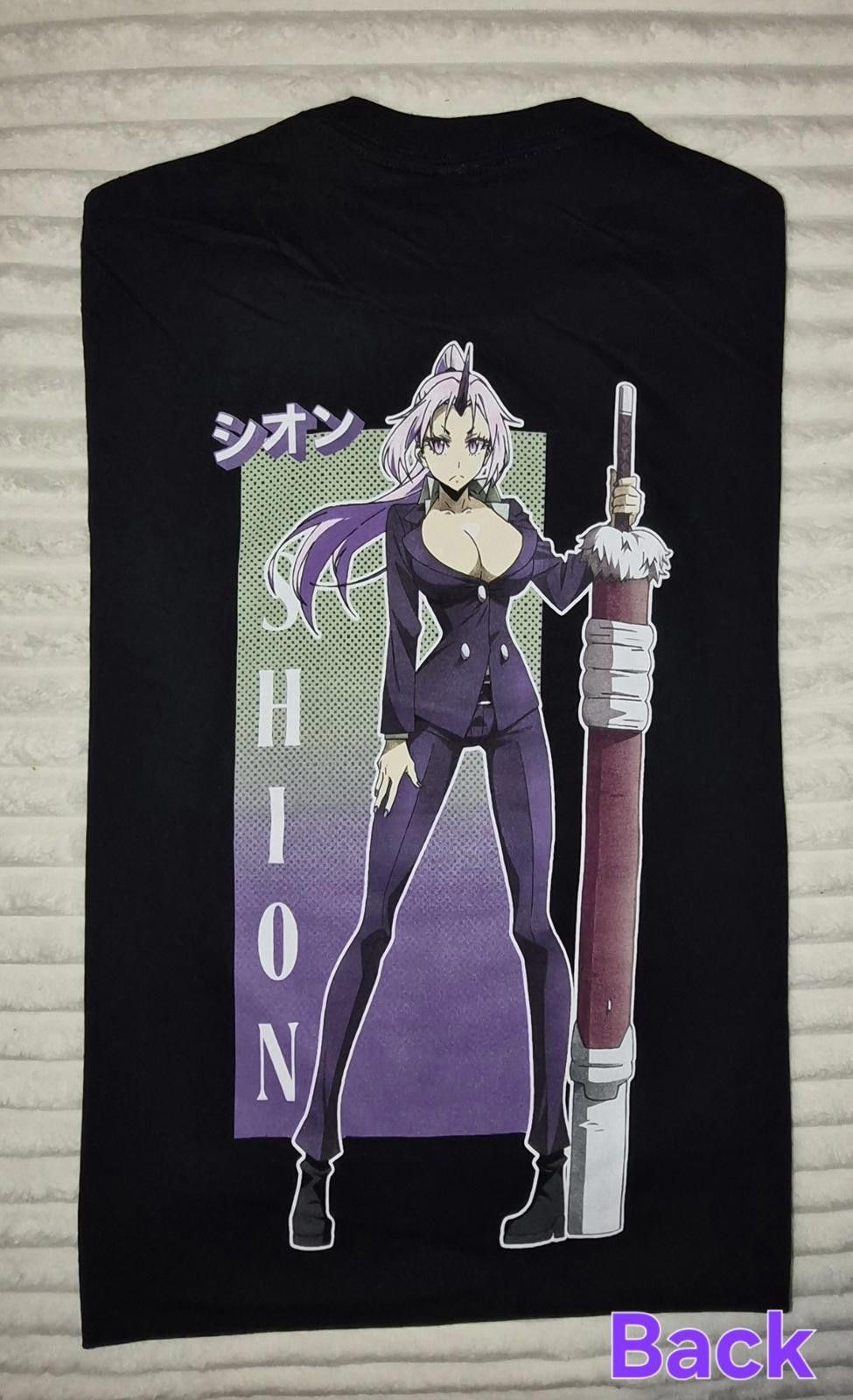 Unknown London Black Anime Graphic T-Shirt with Shion Character Size Small Size S / US 4 / IT 40 - 2 Thumbnail
