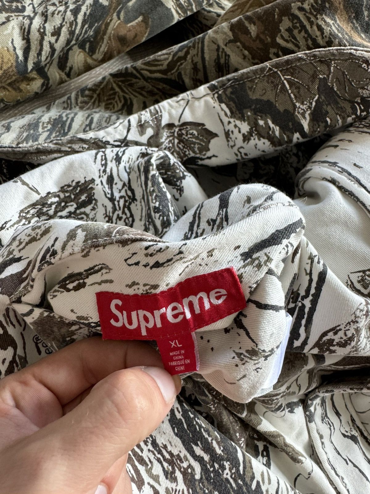 Supreme Supreme Realtree Reversible Quilted Work Jacket Snow Camo Size US XL / EU 56 / 4 - 10 Thumbnail
