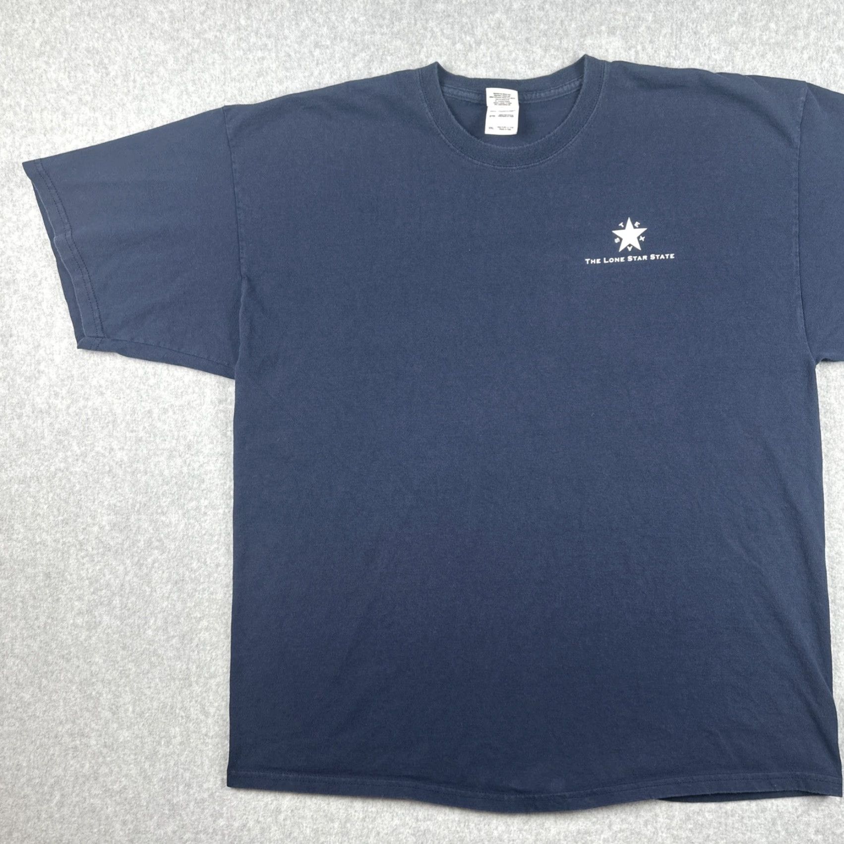 Gildan VINTAGE Gildan T Shirt Men 2XL Blue Texas Lone Star State Davey Crockett Quote Short Sleeve Crew Neck Shirt Mens Size US XXL / EU 58 / 5 - 4 Thumbnail