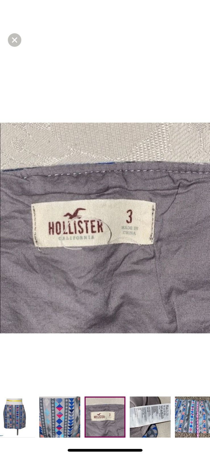 Hollister Hollister geometric mini skirt size 3 Size 26" / US 2 / IT 38 - 3 Thumbnail