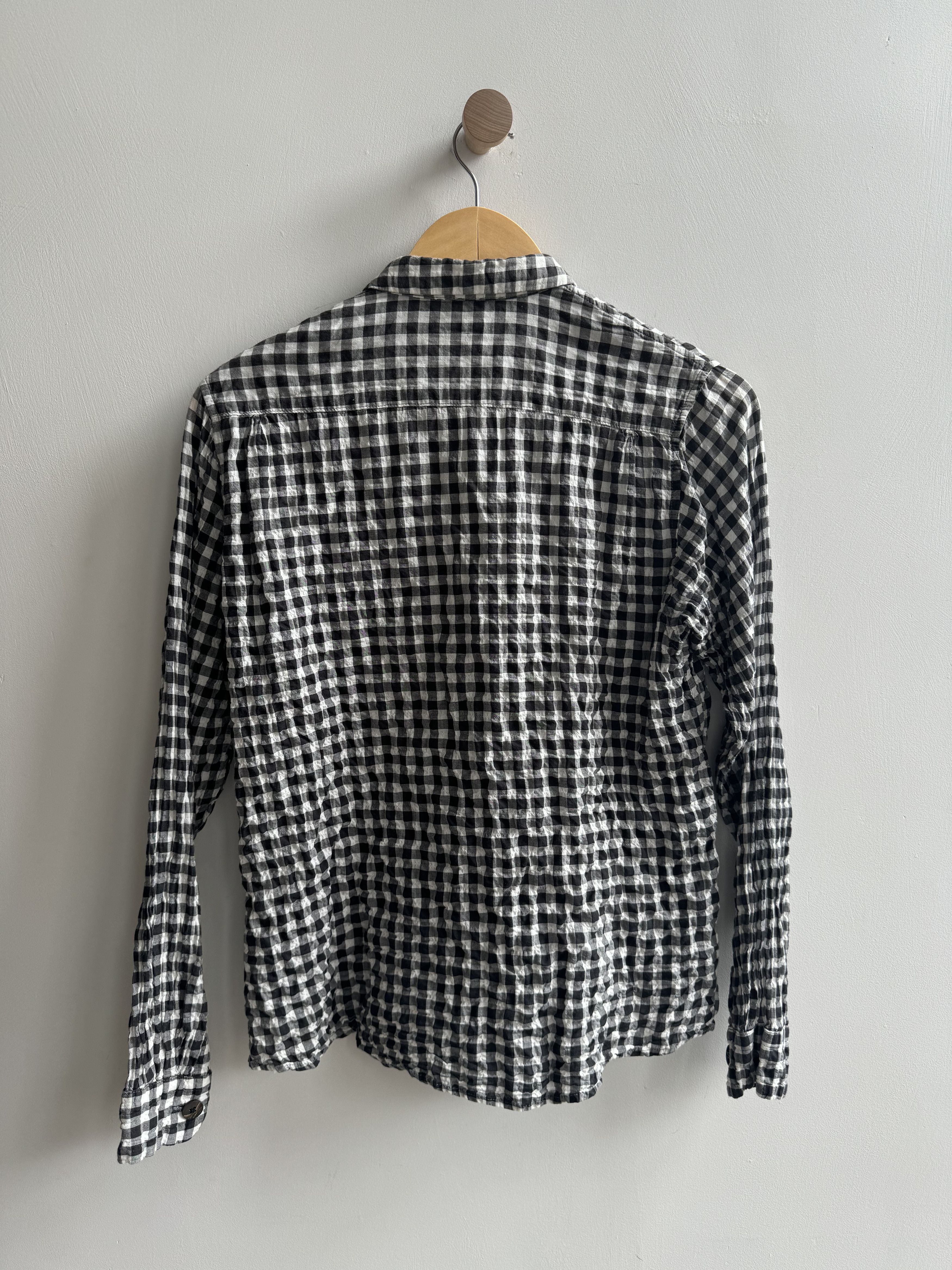 Kapital Kapital Black/White Gingham Check Shirt Size S / US 4 / IT 40 - 2 Thumbnail