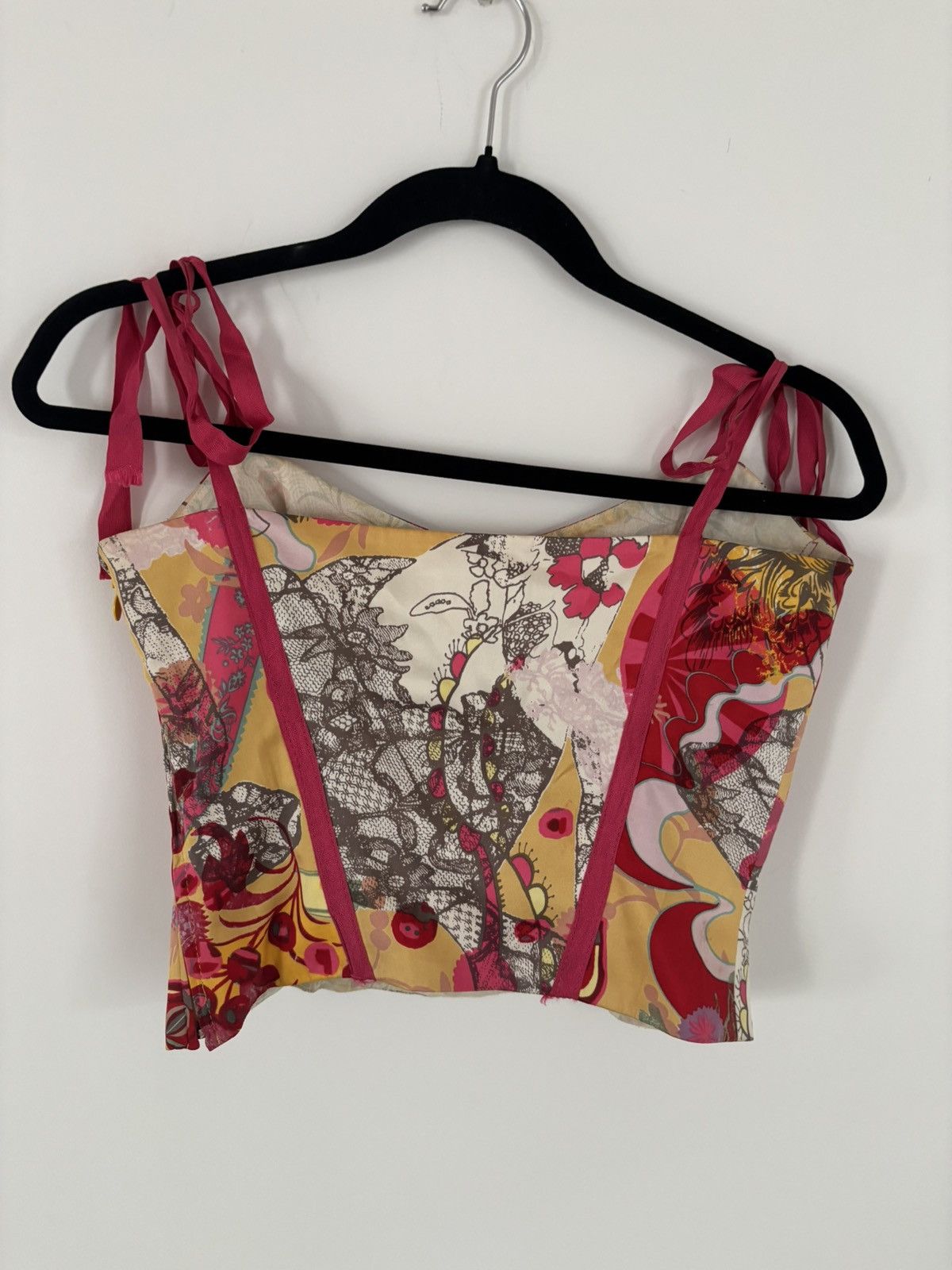 Christian Lacroix Vintage Christian Lacroix Bazar Silk Corset Top Size M / US 6-8 / IT 42-44 - 5 Thumbnail