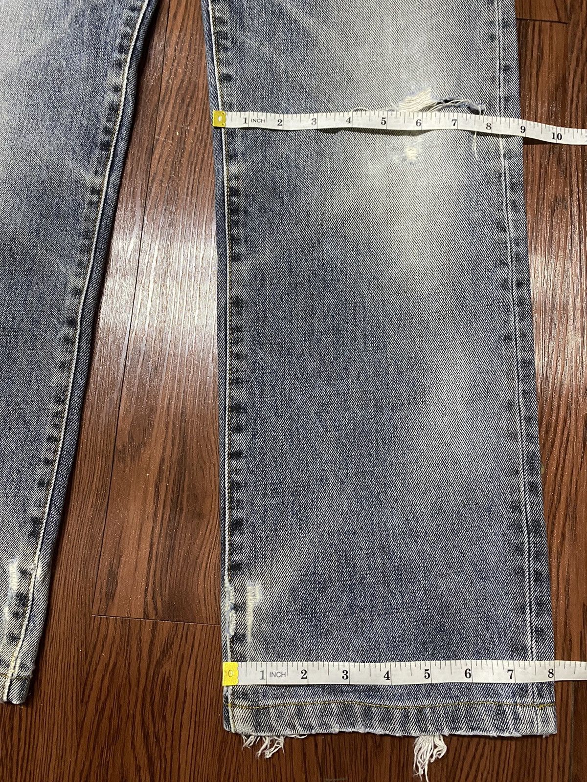 Japanese Brand Vintage Japanese Brand Faded Wash Straight Jeans Size US 31 - 5 Thumbnail