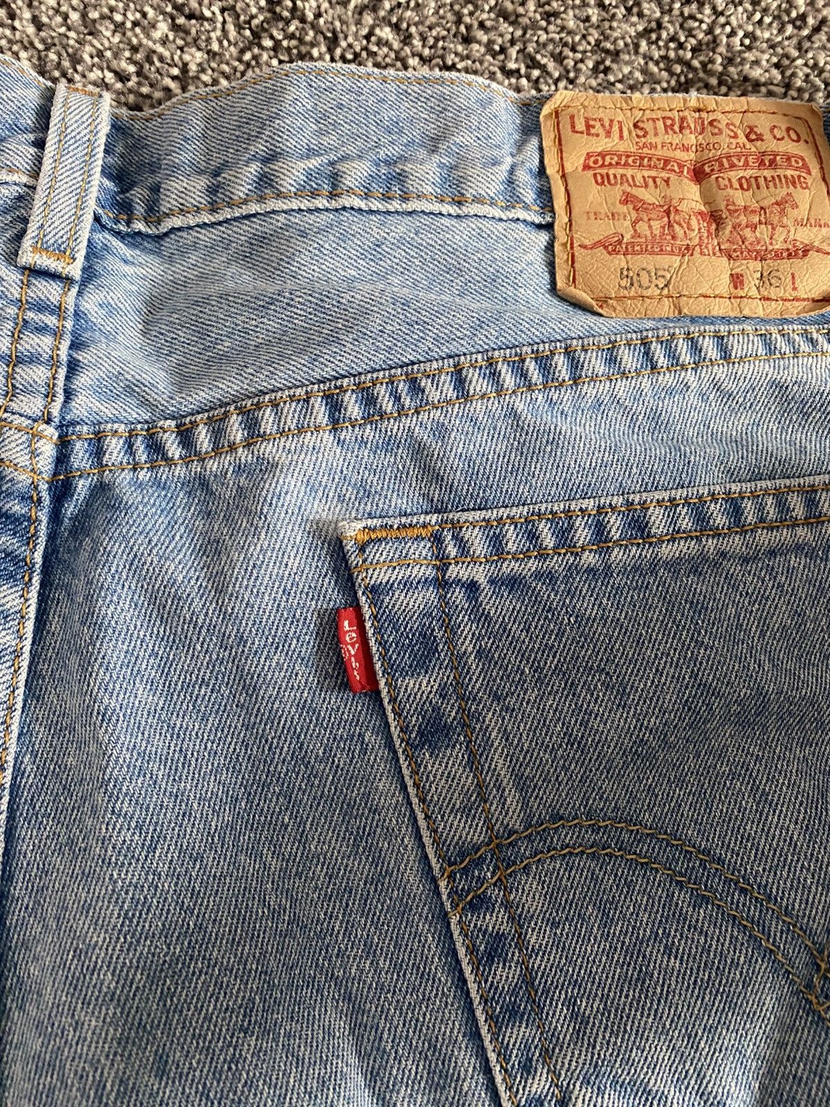 Levi's Levi’s 505 Blue Jean Short Jorts 36W Size US 36 / EU 52 - 4 Thumbnail