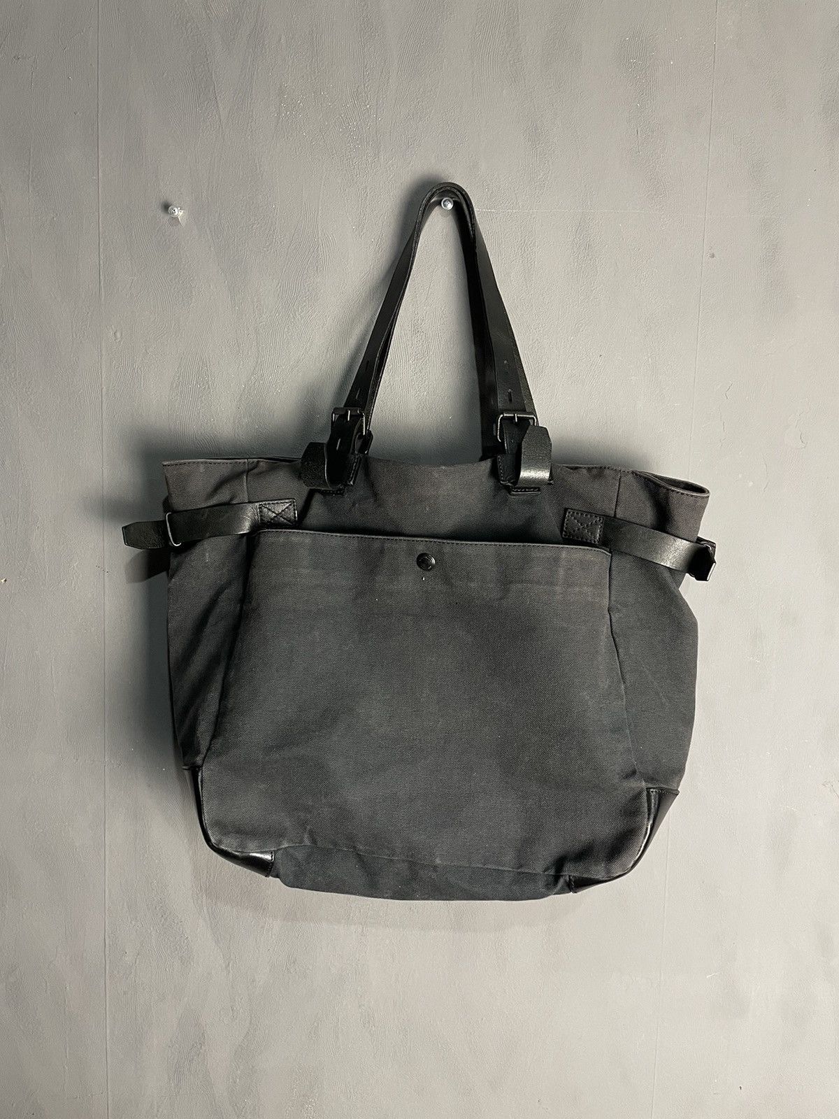 Belstaff Belstaff Faded vintage made in Italy canvas leather bag Size ONE SIZE - 6 Thumbnail