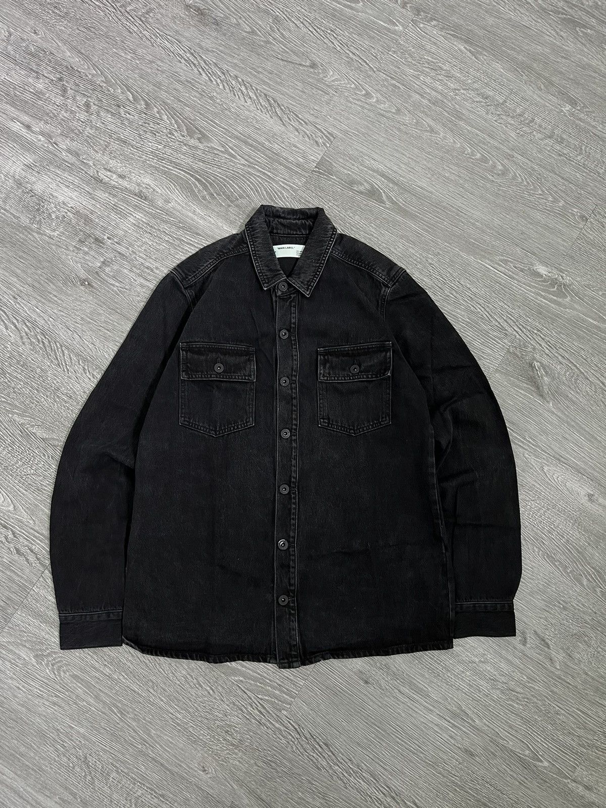 Off-White Off-White Virgin Abloh Black Impressionism Print DenimJacket Size US S / EU 44-46 / 1 - 4 Thumbnail