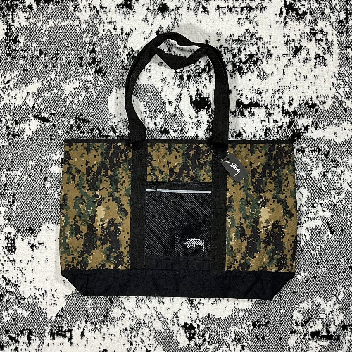 Stussy Digi Camo Tote Bag in Green, Men's