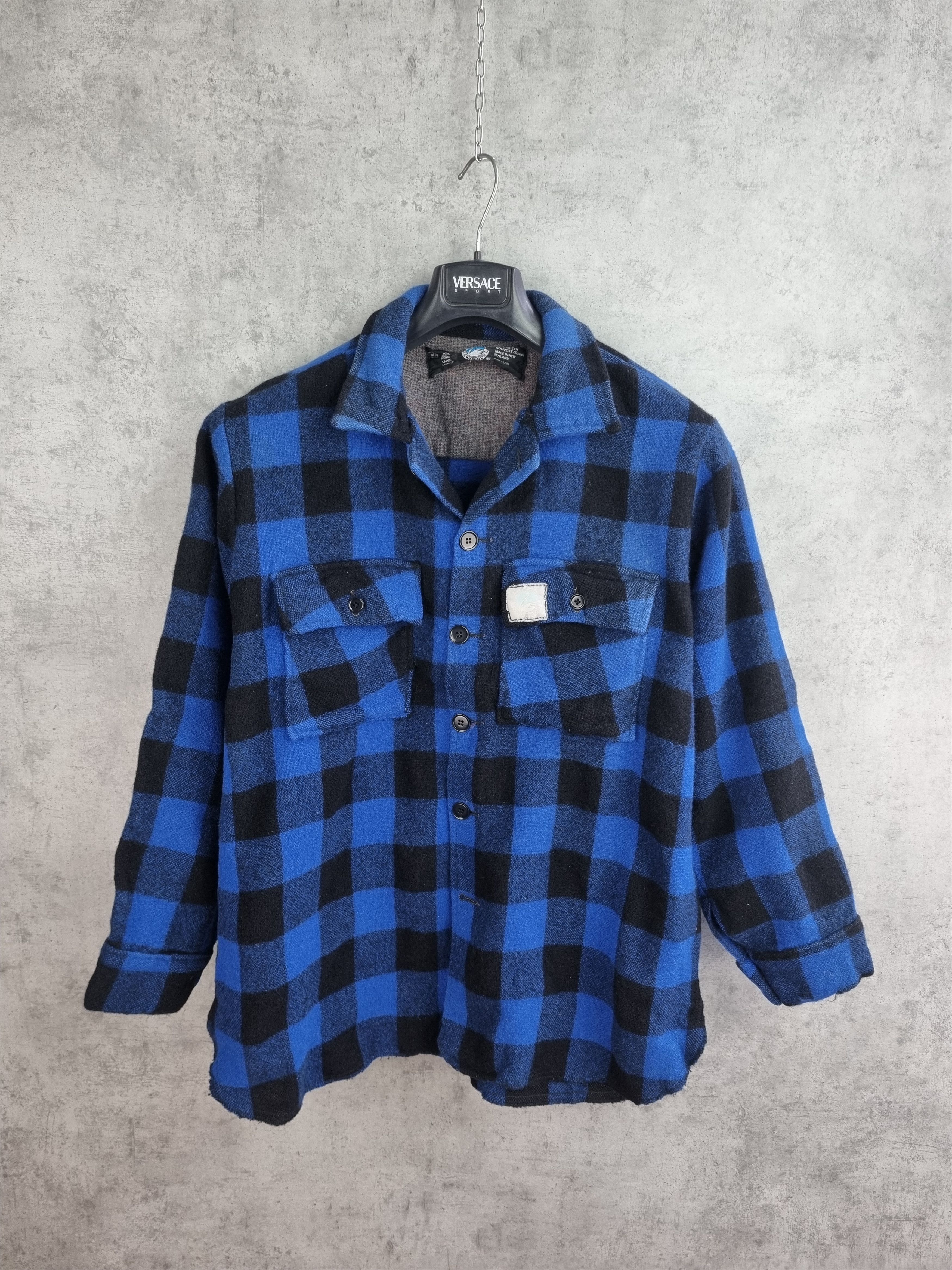 Flannel Swanndri 70s Wool Plaid Vintage Made in New Zealand Shirt Size US M / EU 48-50 / 2 - 5 Thumbnail