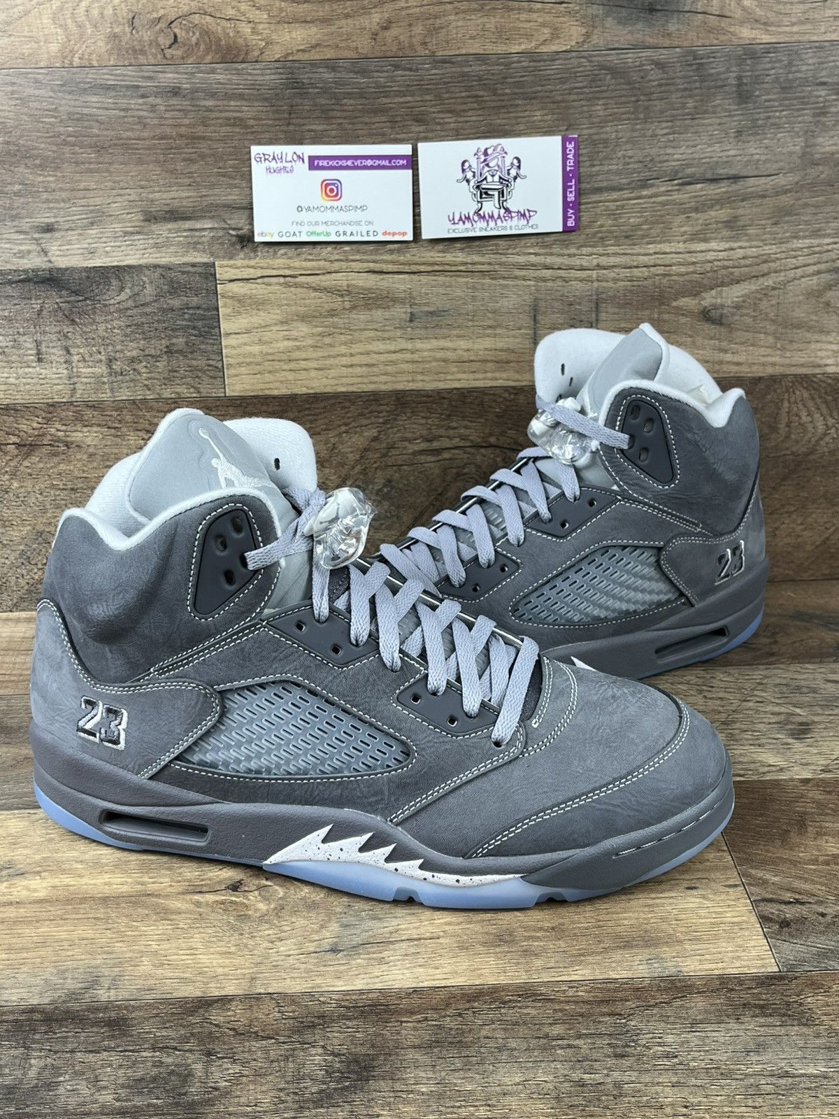 Jordan Brand Air Jordan 5 Retro Wolf Grey 2026 Size US 12 / EU 45 - 2 Thumbnail