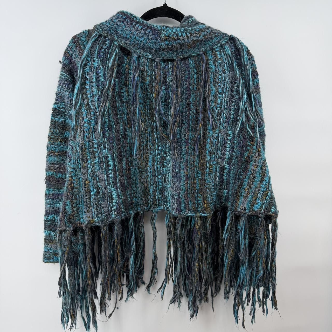Free People FREE PEOPLE Birkenstock Sweater Turquoise Multi Boho Size M / US 6-8 / IT 42-44 - 5 Thumbnail