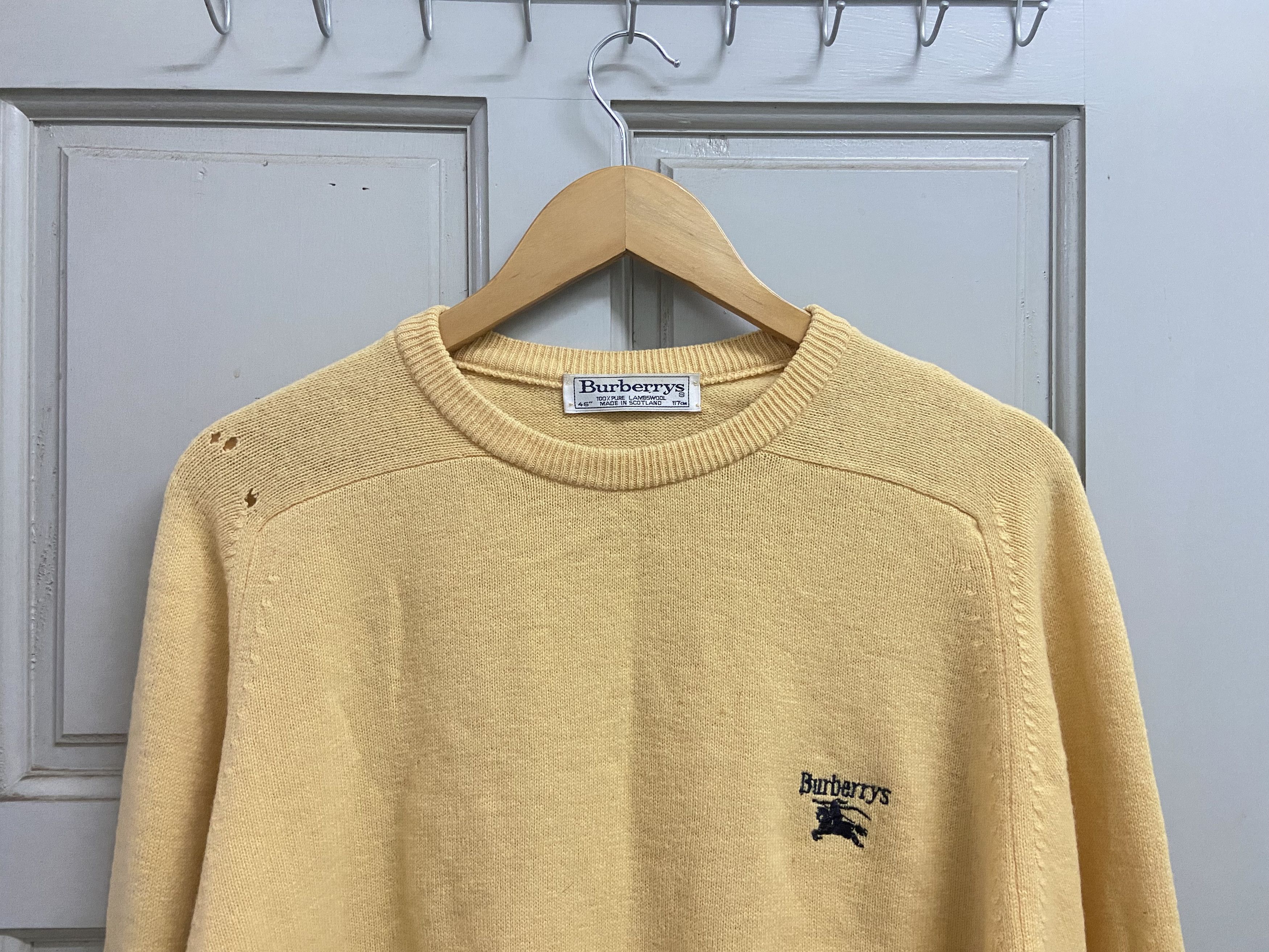 Burberry Vintage Burberrys 100% Pure Lambswool Knitwear Size US L / EU 52-54 / 3 - 2 Thumbnail