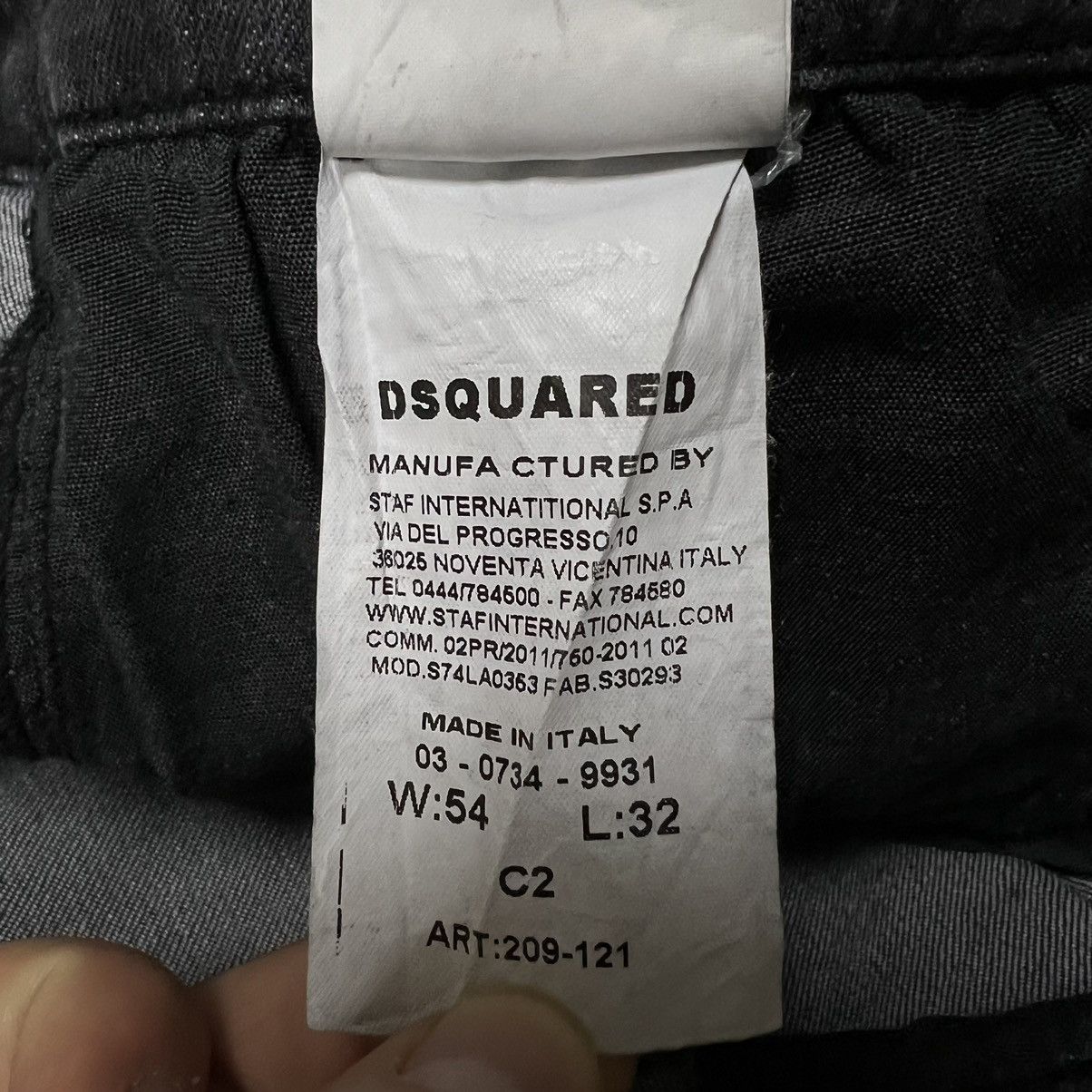 Dsquared2 Dsquared2 Distressed Painted Denim Logo Jeans Size US 32 / EU 48 - 23 Thumbnail