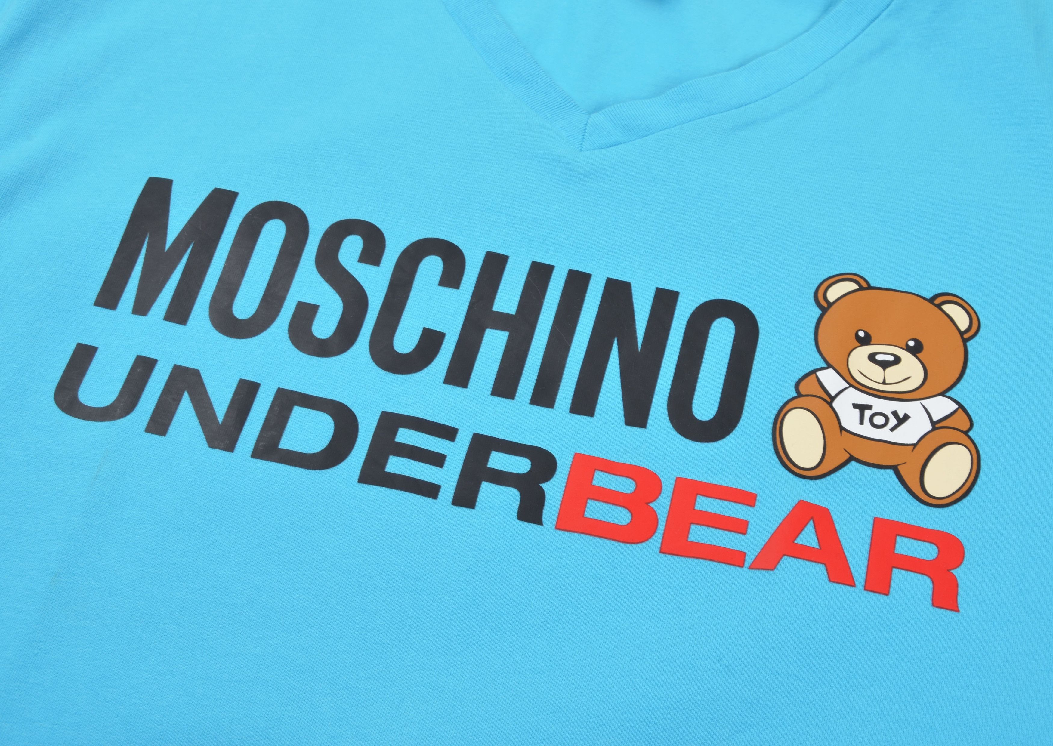 Moschino Moschino Underwear Blue Underbear Teddy Bear Tee Size US L / EU 52-54 / 3 - 6 Thumbnail