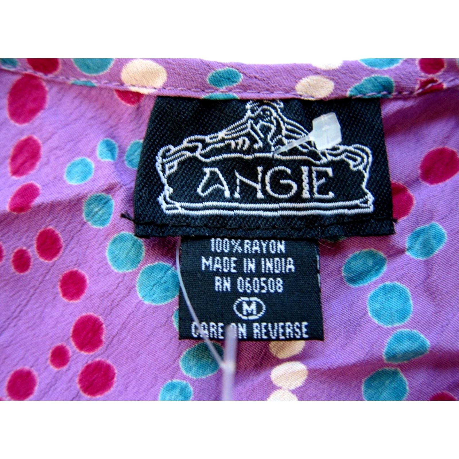 Vintage Angie 100% Rayon Purple Green White Polka Dot Midi Tank Slip Sun Dress Small Size S / US 4 / IT 40 - 3 Thumbnail