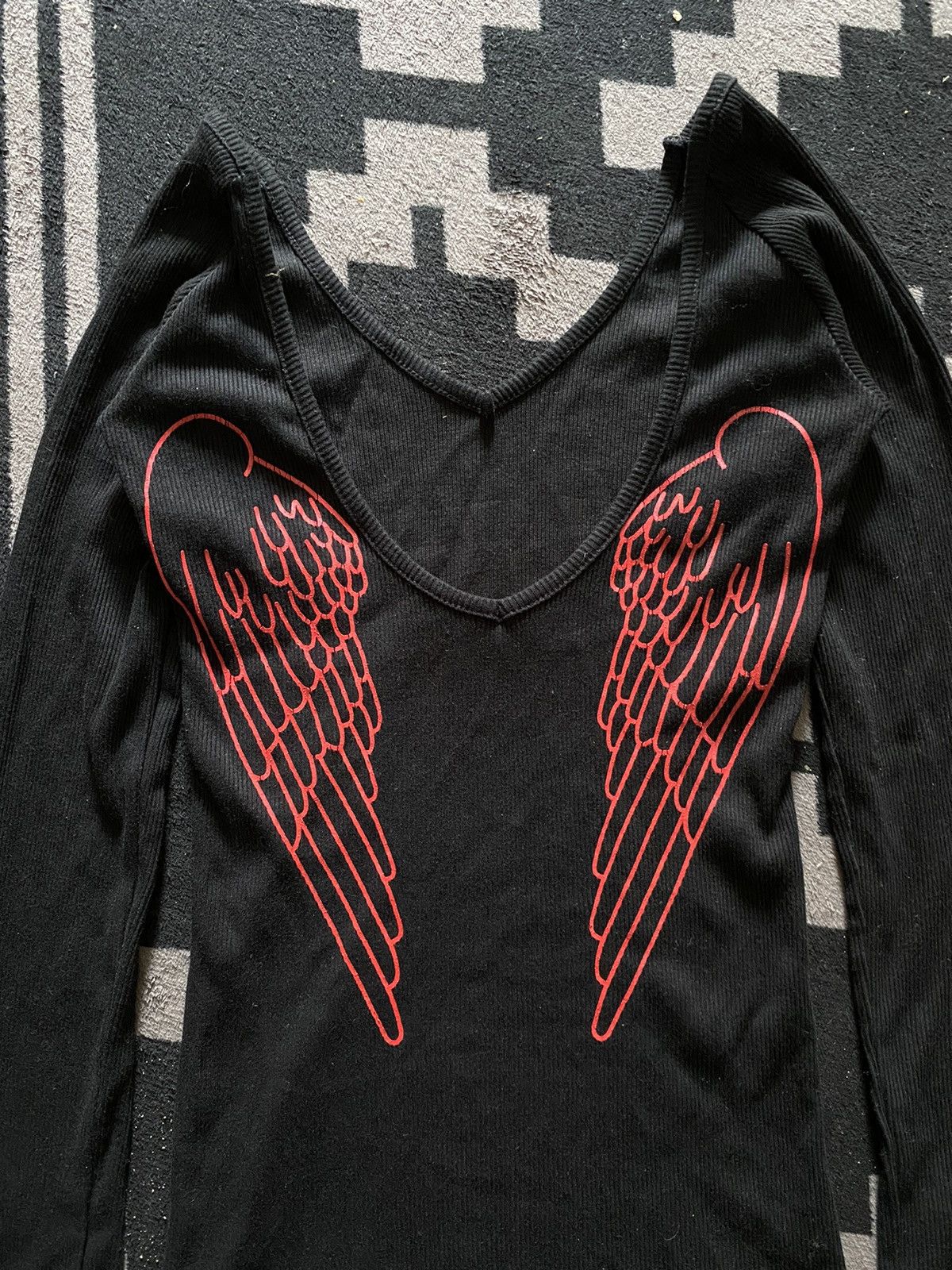 If Six Was Nine × Japanese Brand × Le Grande Bleu (L.G.B.) Japanese unknwn wings longsleeve tshirt ifsix style Size US M / EU 48-50 / 2 - 2 Thumbnail