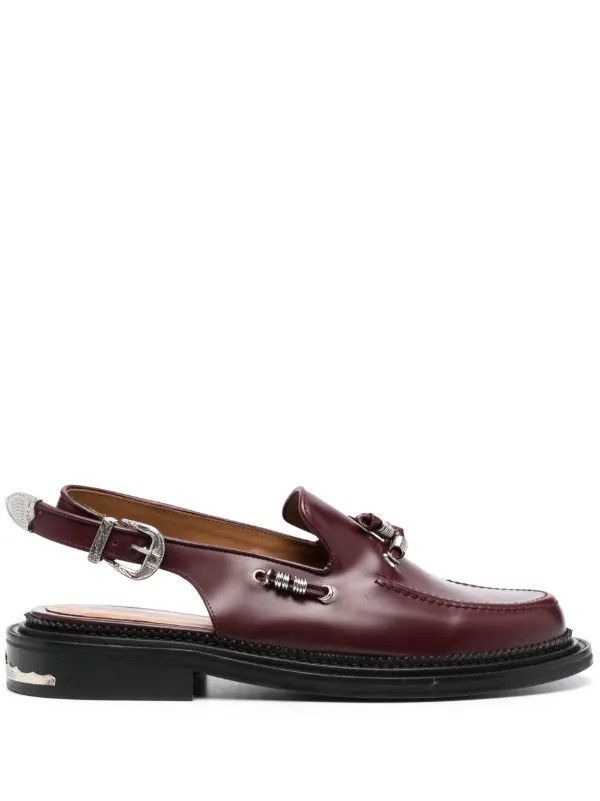 TOGA VIRILIS Toga Virilis sling-back leather loafers Size US 9 / EU 42 - 2 Thumbnail
