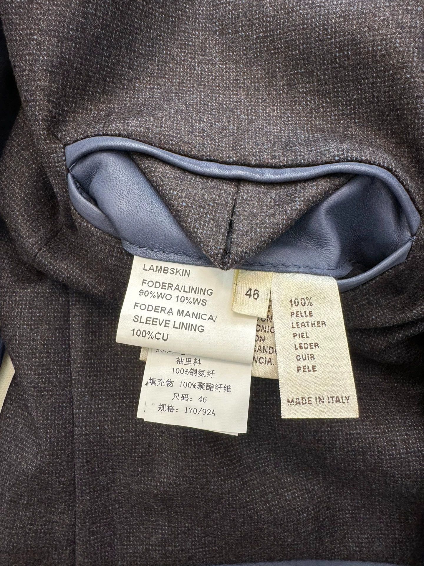 Kiton Kiton Lambskin Leather Jacket 46 Like New Hand-Stitched Size US S / EU 44-46 / 1 - 8 Thumbnail