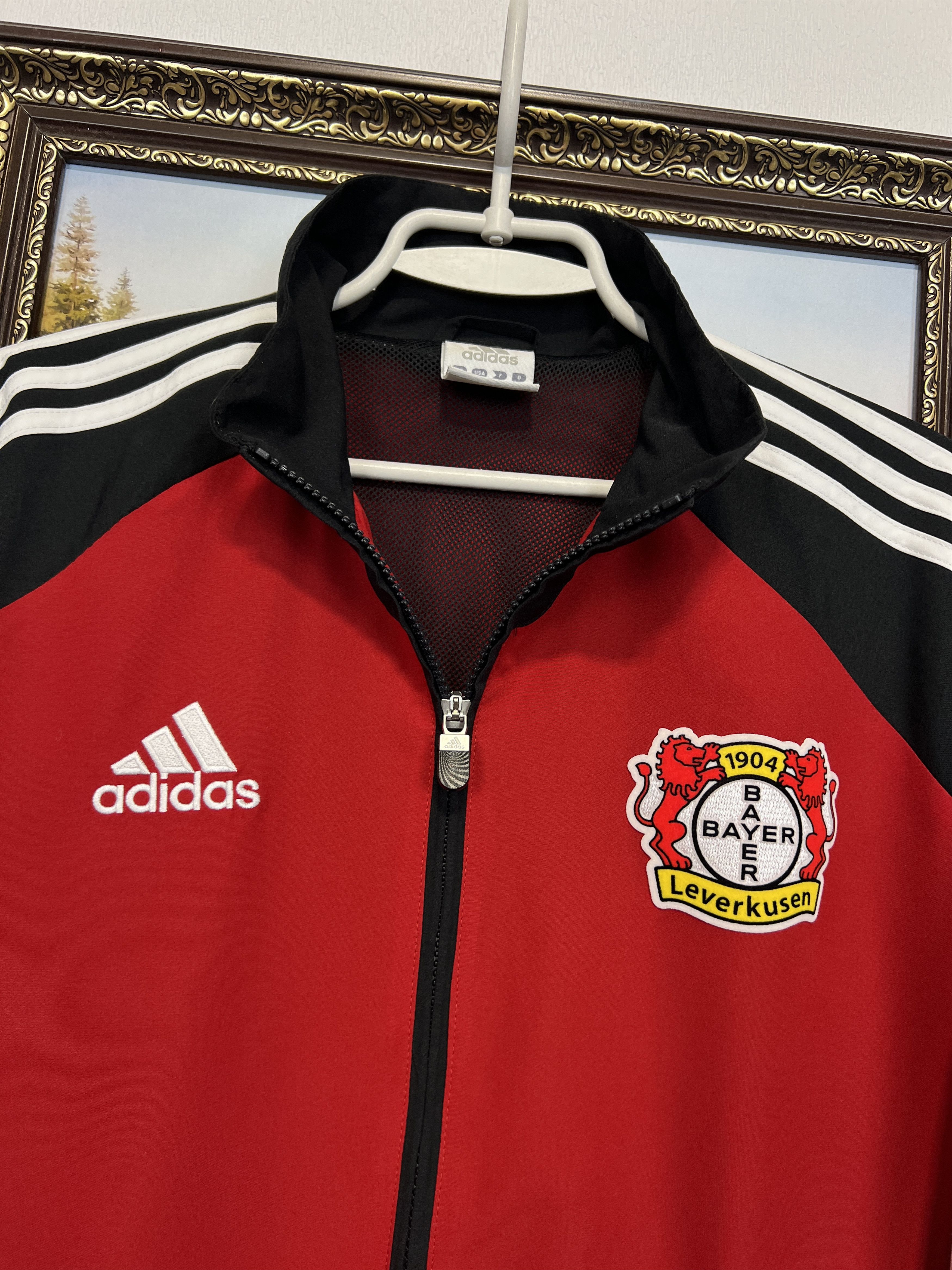 Adidas Vintage Bayer 04 Leverkusen Football Jacket Soccer Track Top Size US S / EU 44-46 / 1 - 3 Thumbnail