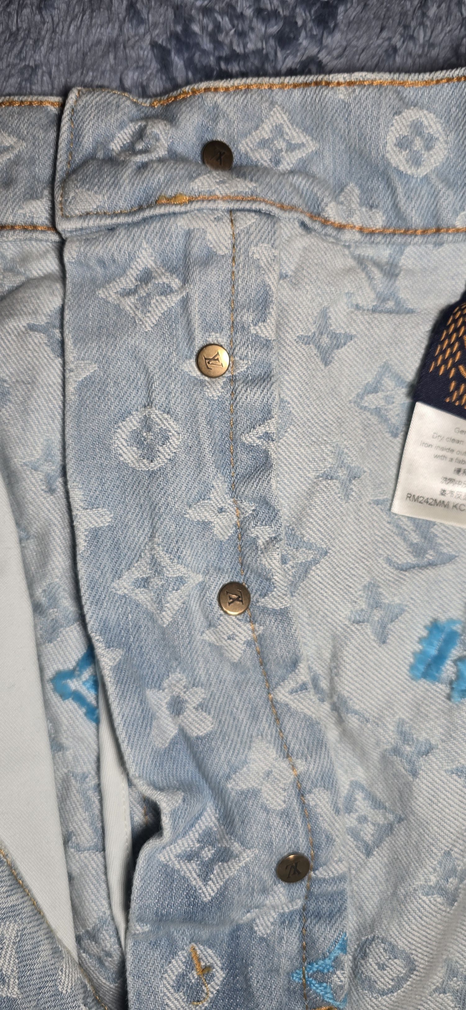 Louis Vuitton × Tyler The Creator Monogram Denim Jeans Size US 36 / EU 52 - 8 Thumbnail