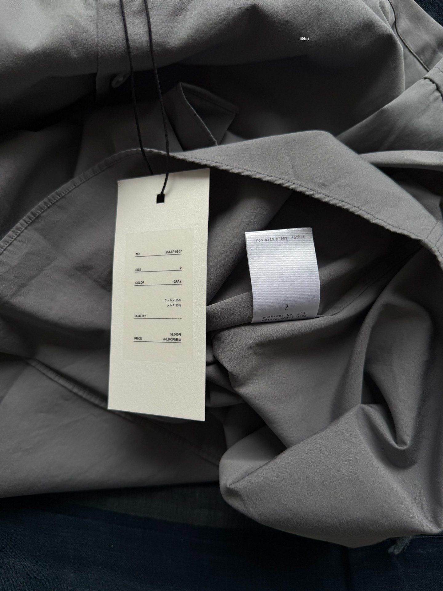 A.PRESSE A.PRESSE 25SS Band Collar Long Sleeve Shirt Size US M / EU 48-50 / 2 - 9 Thumbnail