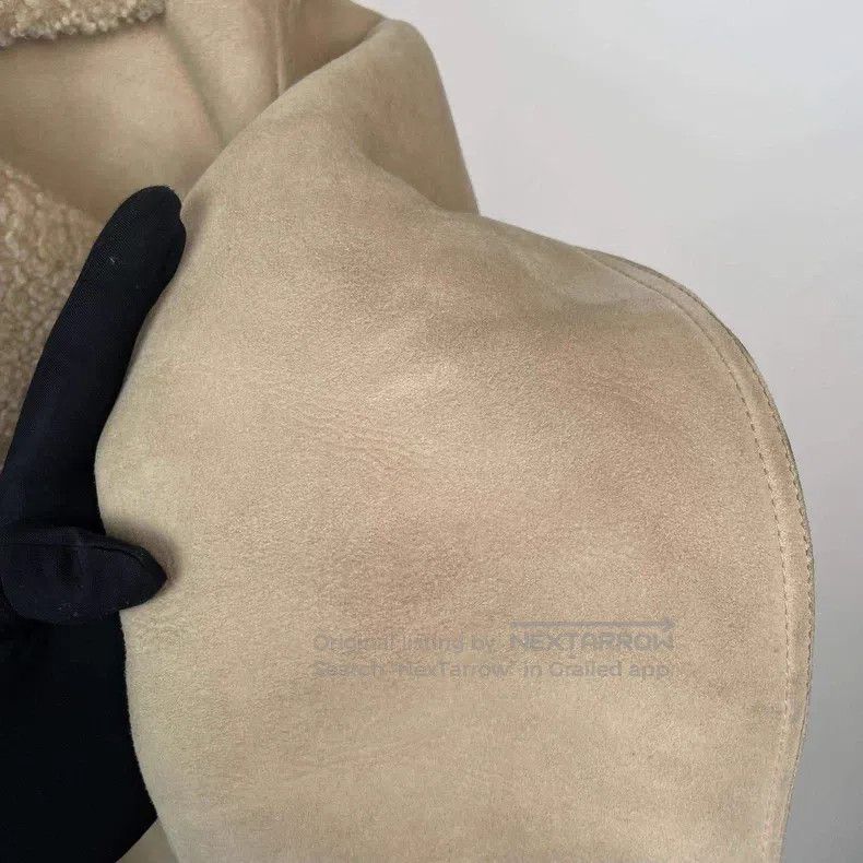 Loewe Loewe Khaki Lamb Fur Collar Brown Leather Reversible Jacke Size US M / EU 48-50 / 2 - 4 Thumbnail