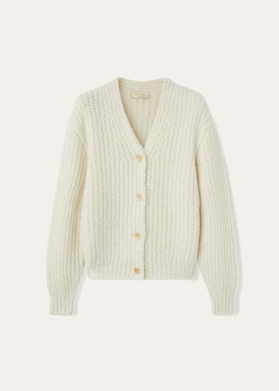 Loro Piana o1srvl11e1125 FAN3441 Cocooning Cardigan in White Size XS / US 0-2 / IT 36-38 - 1 Thumbnail