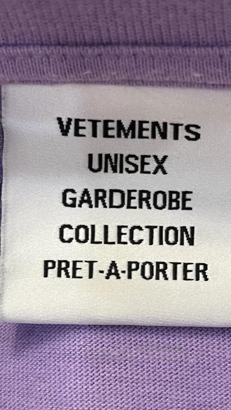Vetements Vetements Purple T-Shirt, Size S Size US S / EU 44-46 / 1 - 3 Thumbnail