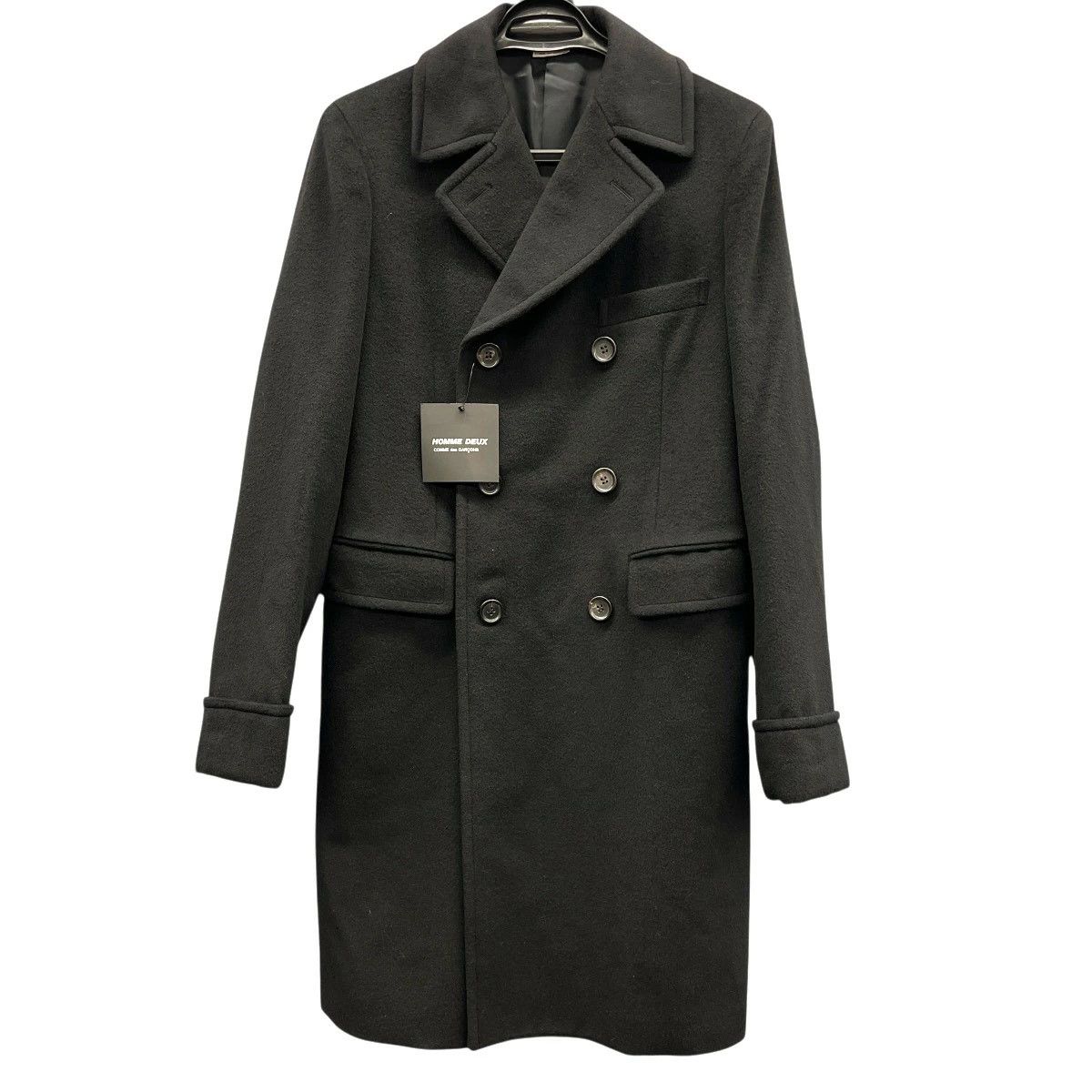 Comme des Garcons Homme Plus Coat Stand Collar Wool Cashmere Chester Size US S / EU 44-46 / 1 - 1 Thumbnail