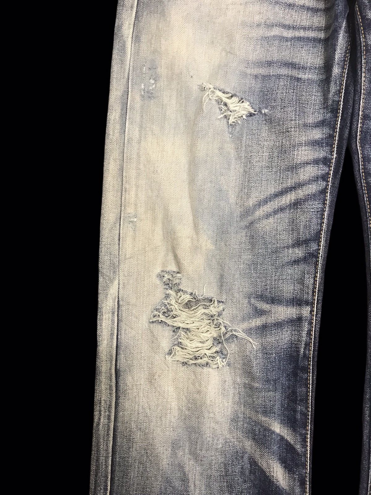 Japanese Brand 💥ARCHIVAL💥SELF TA SUPER STONEWASH DISTRESSED DENIM F295 Size US 30 / EU 46 - 6 Thumbnail