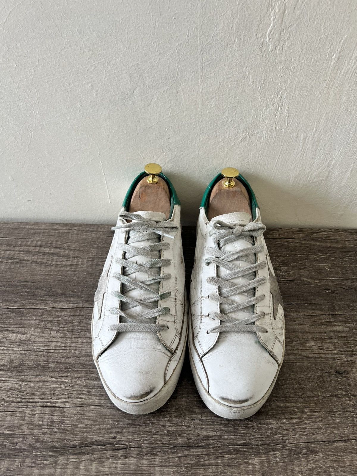 Golden Goose GOLDEN GOOSE SUPERSTAR GREEN HEEL TAB Size US 8 / EU 41 - 3 Thumbnail