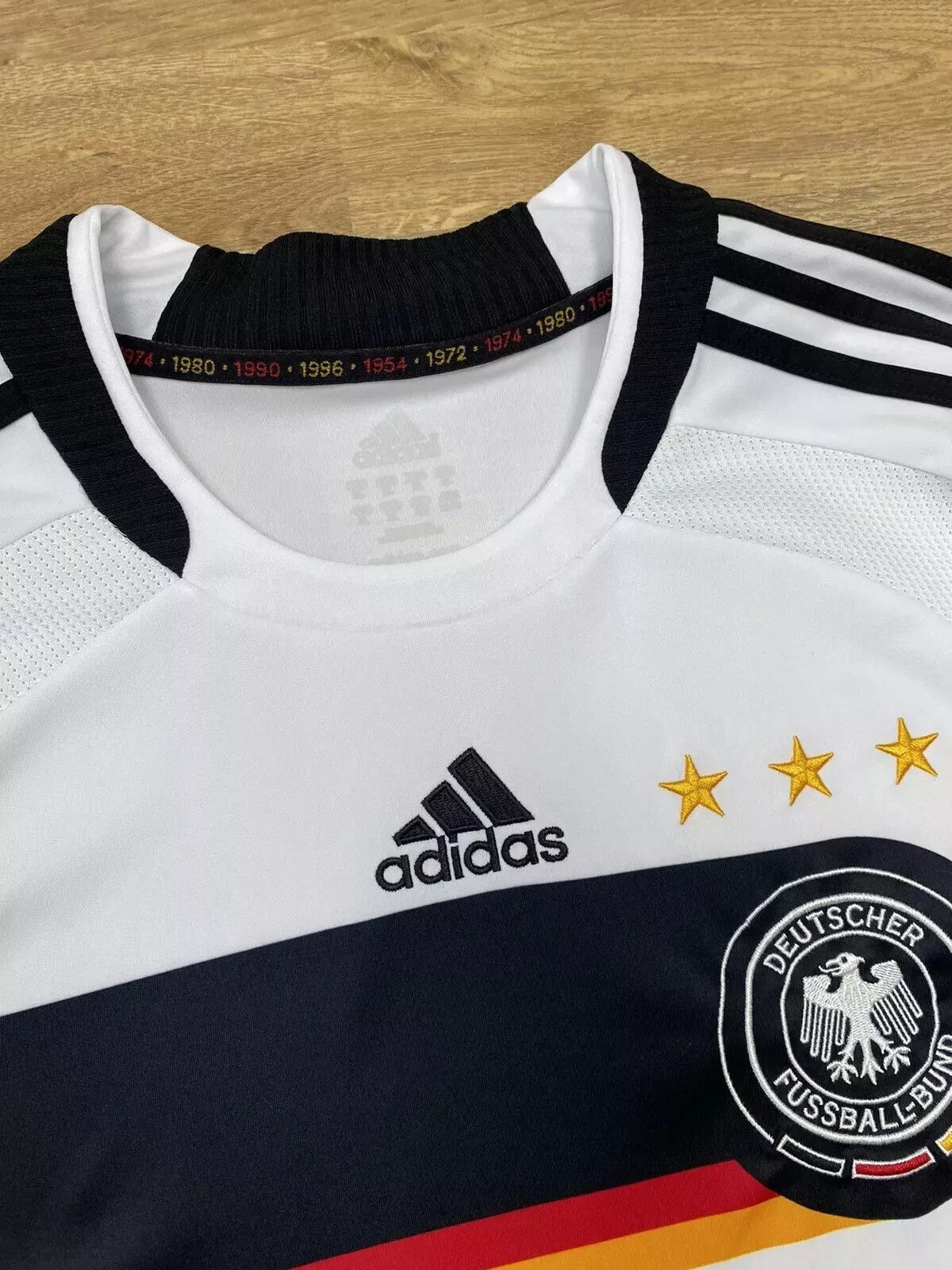 Adidas VINTAGE NATIONAL TEAM GERMANY 2008 2009 HOME JERSEY SOCCER Size US XL / EU 56 / 4 - 5 Thumbnail