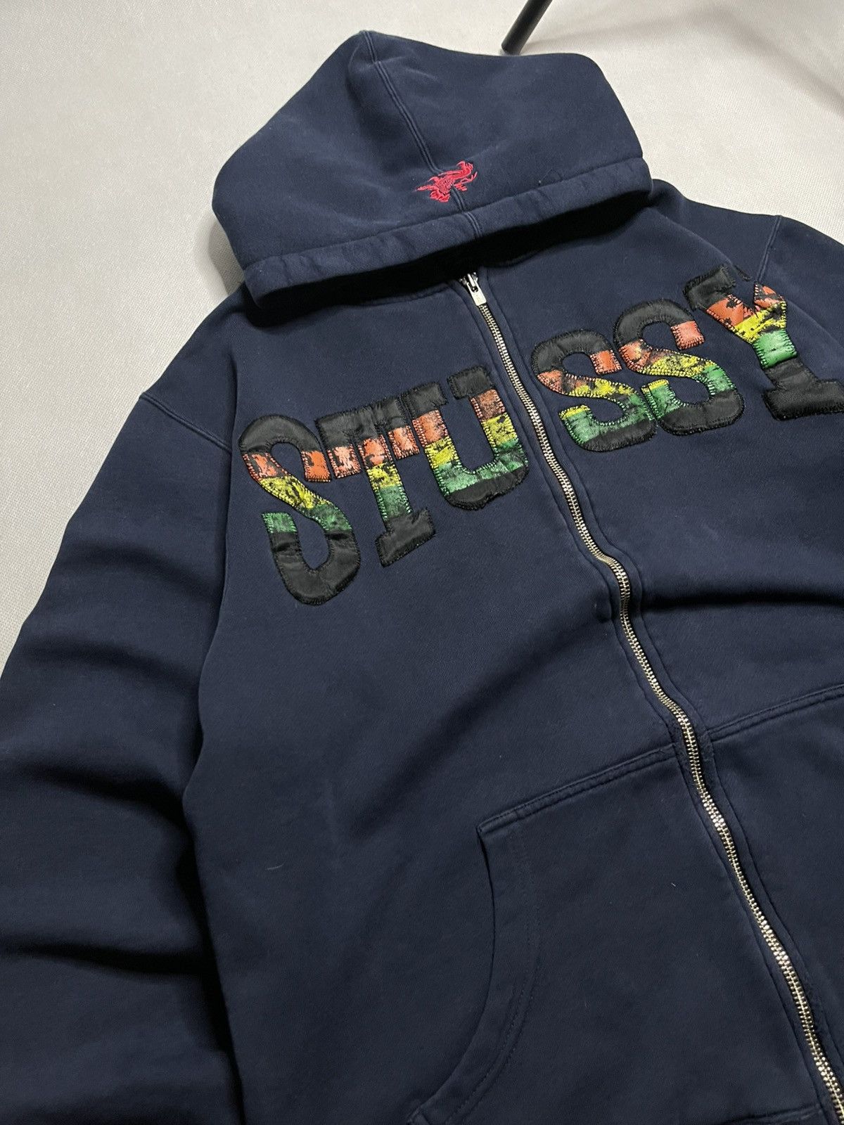 Stussy ‼️Vintage 90s Stussy Rasta Zip Hoodie + Stussy Rasta Scarf ‼️ Size US L / EU 52-54 / 3 - 8 Thumbnail