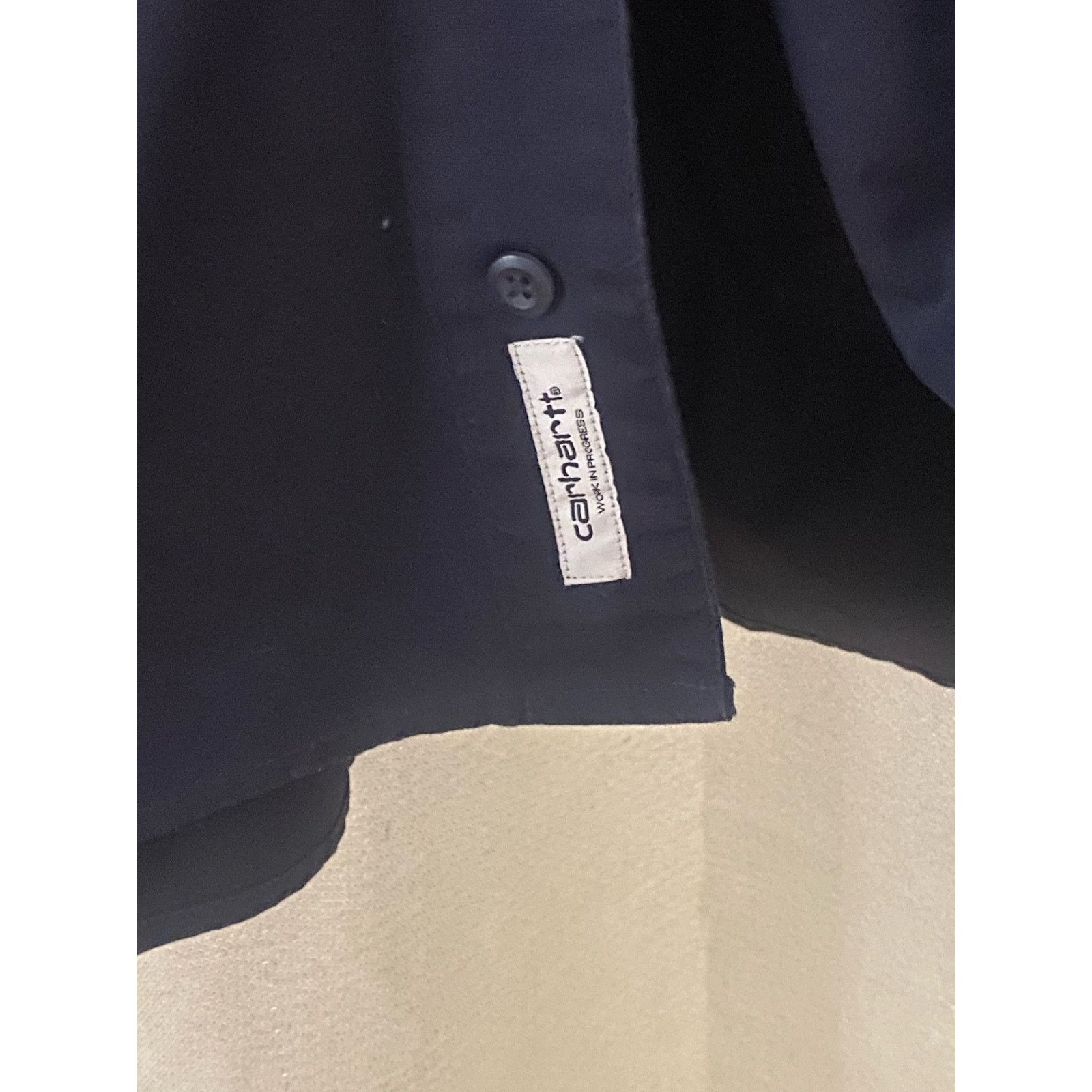 Carhartt Wip Carhartt WIP Pierre Shirt Dark Navy Stone Washed m xlarge Size US XL / EU 56 / 4 - 9 Thumbnail