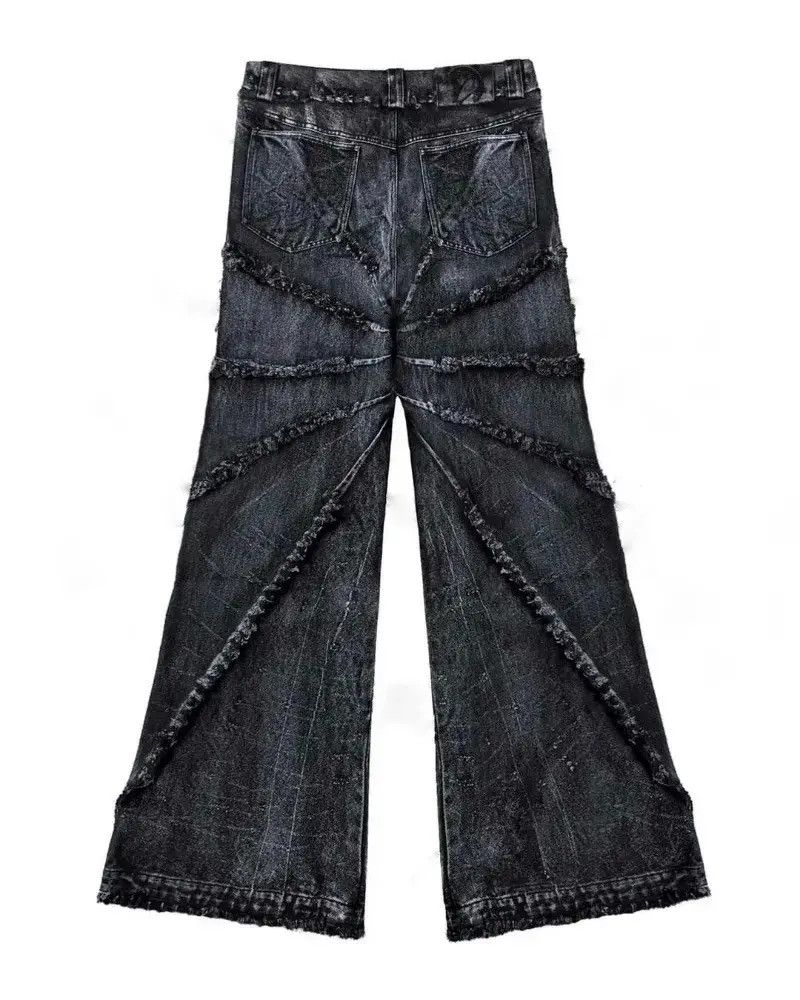 Japanese Brand Y2k Retro Oversized Punk Retro Hip Hop Jeans Size US 34 / EU 50 - 2 Thumbnail