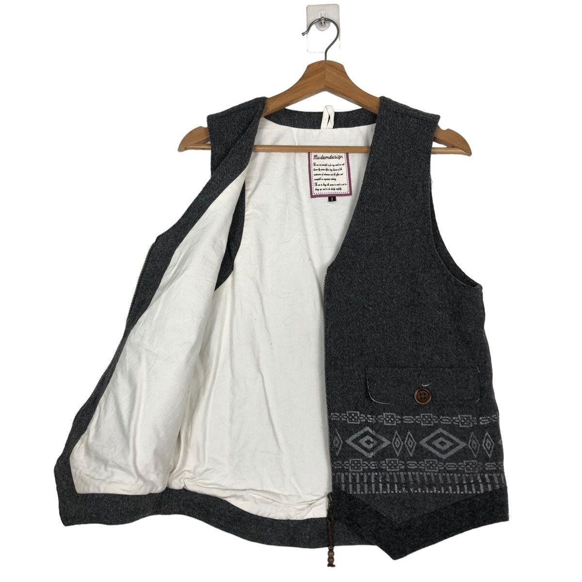 Japanese Brand 🔥VINTAGE MODEM DESIGN VEST NAVAJO NATIVE ISSEY MIYAKE Size US M / EU 48-50 / 2 - 11 Thumbnail