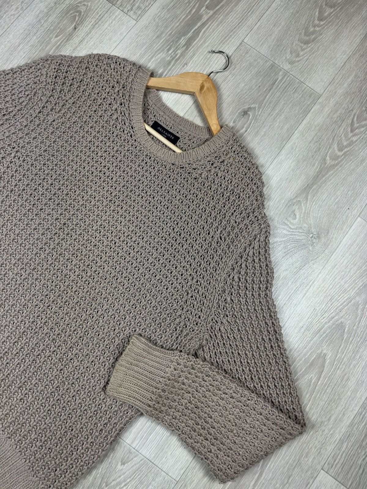 Allsaints Allsaints Chunky Open Knit Sweater Pullover Oversized L Size US XL / EU 56 / 4 - 2 Thumbnail