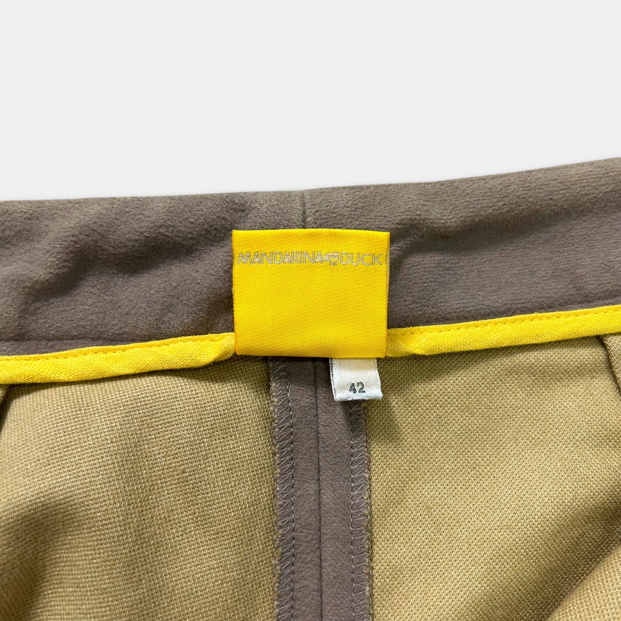 Mandarina Duck Mandarina Duck 2000s Textured Cotton Pants Size US 42 / EU 58 - 4 Thumbnail