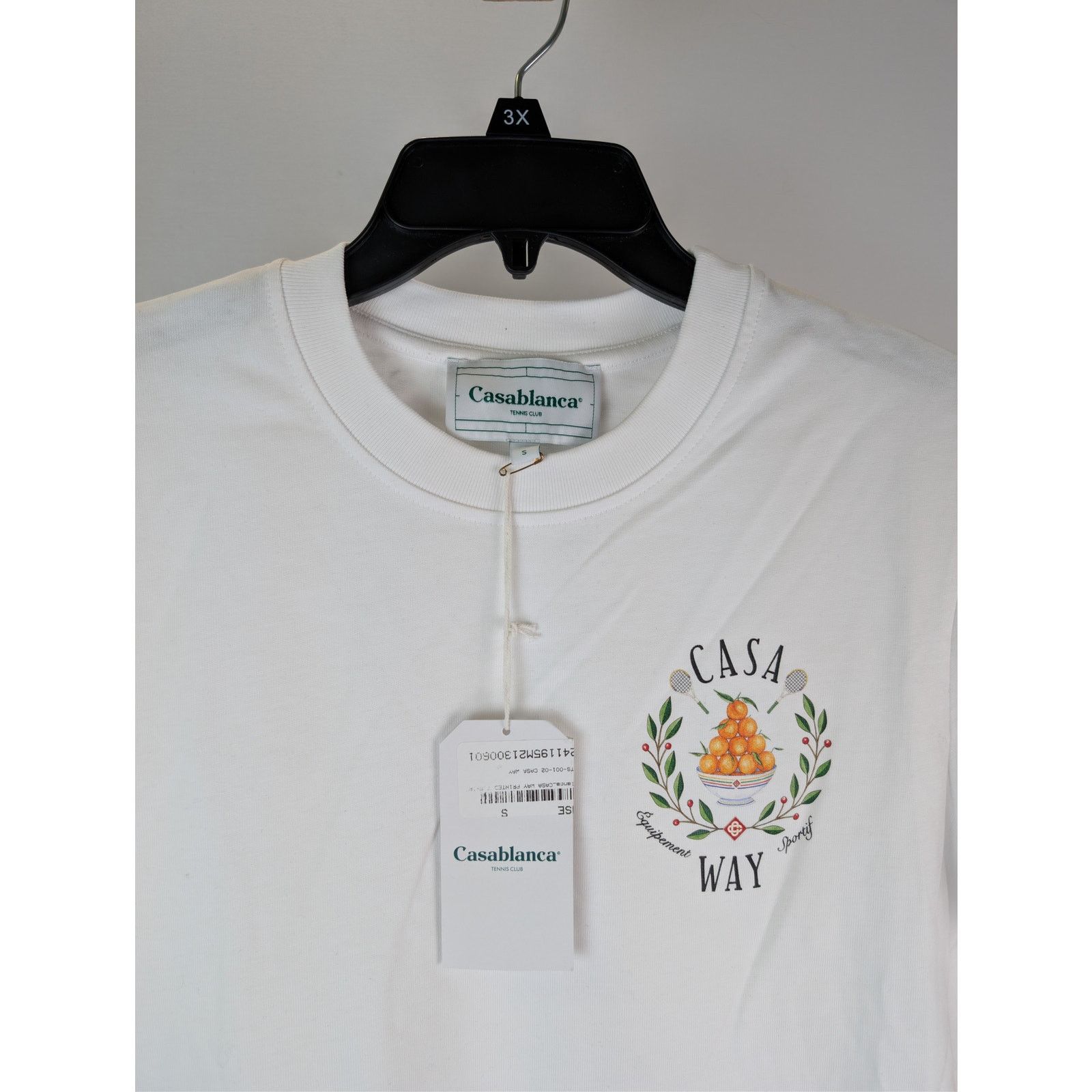Casablanca o1rshd1 CC20 Casa Way Printed T-Shirt White Jersey in White Size US S / EU 44-46 / 1 - 8 Thumbnail