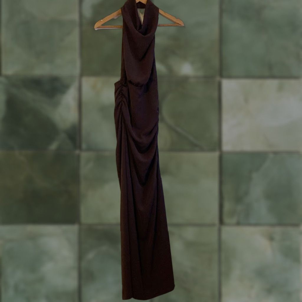 Zara ZARA Long Brown Crochet Dress | Grailed